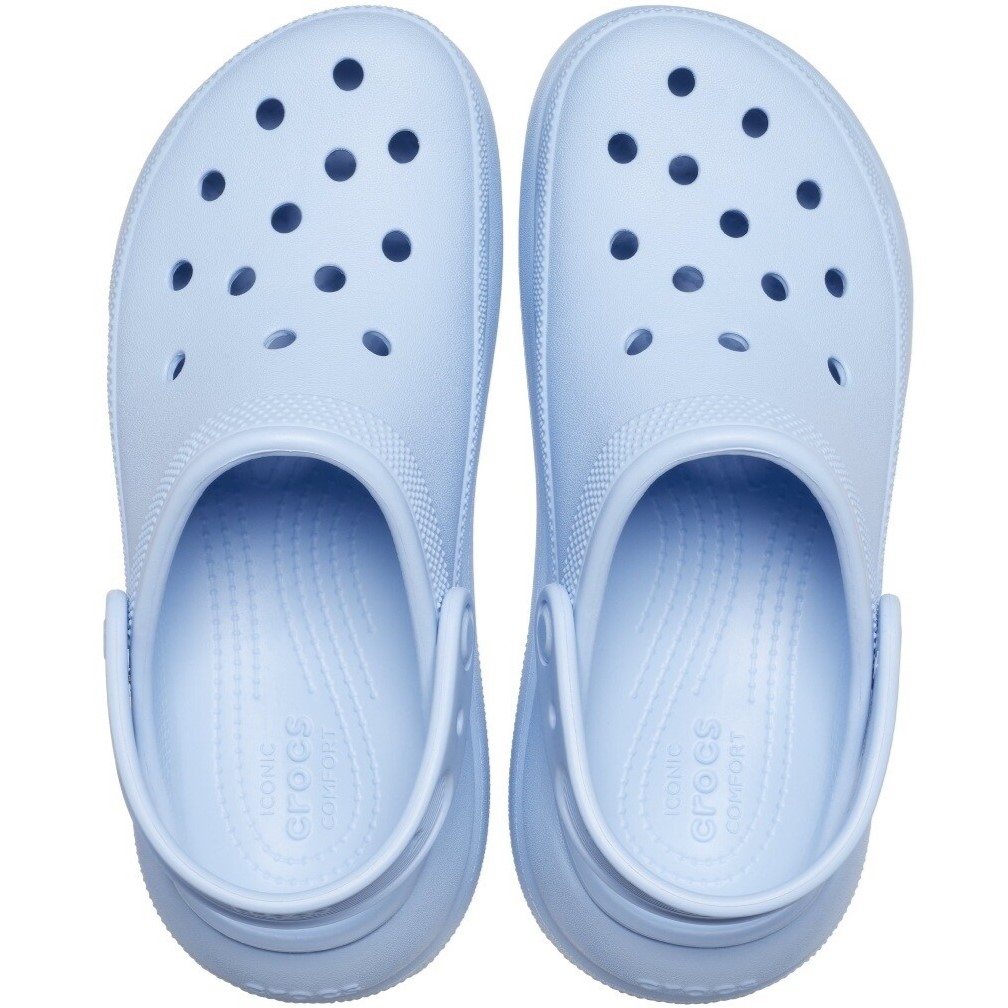 Giày Crocs Classic Crush Shimmer Clog Women Sandal Blue Calcite 6