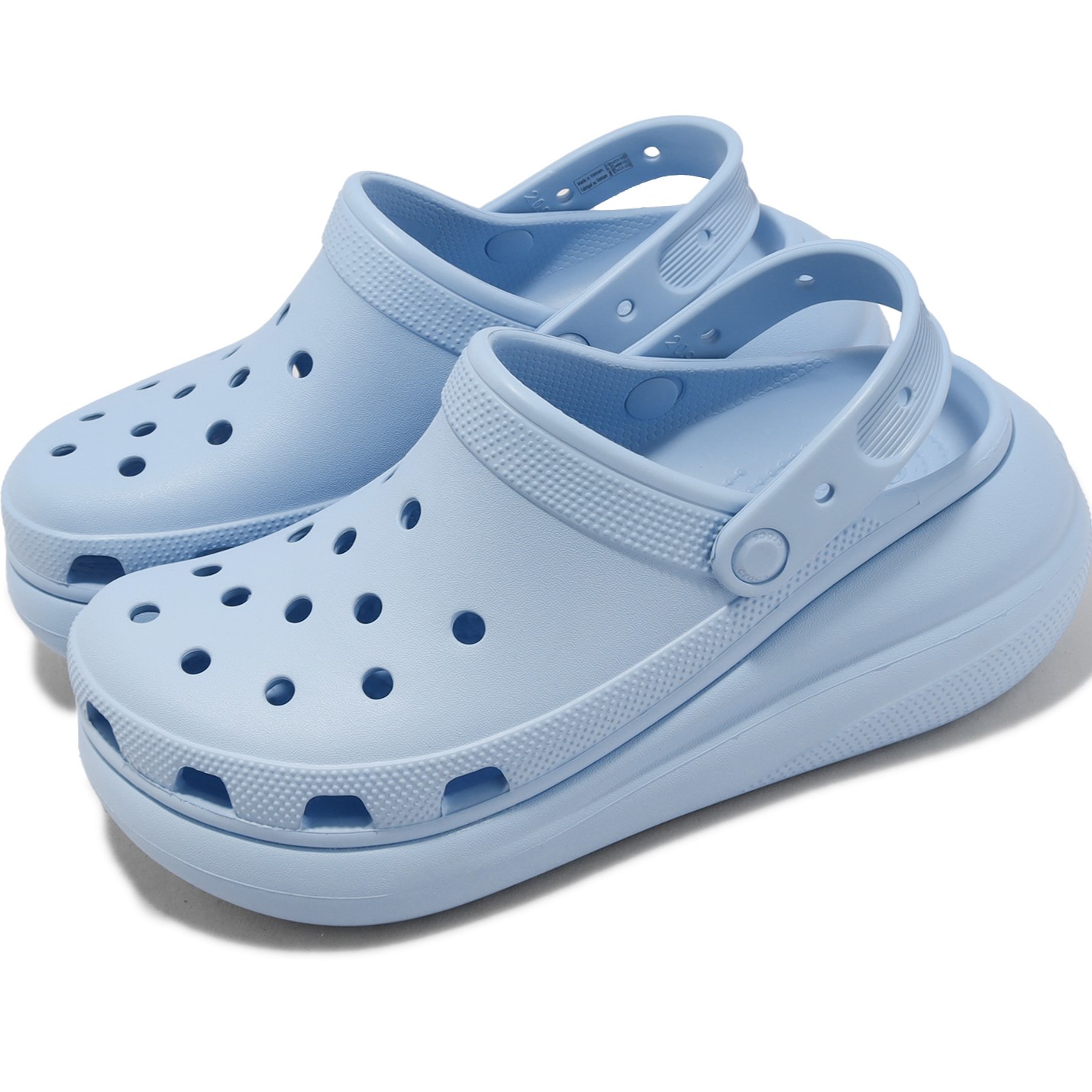 Giày Crocs Classic Crush Shimmer Clog Women Sandal Blue Calcite 3