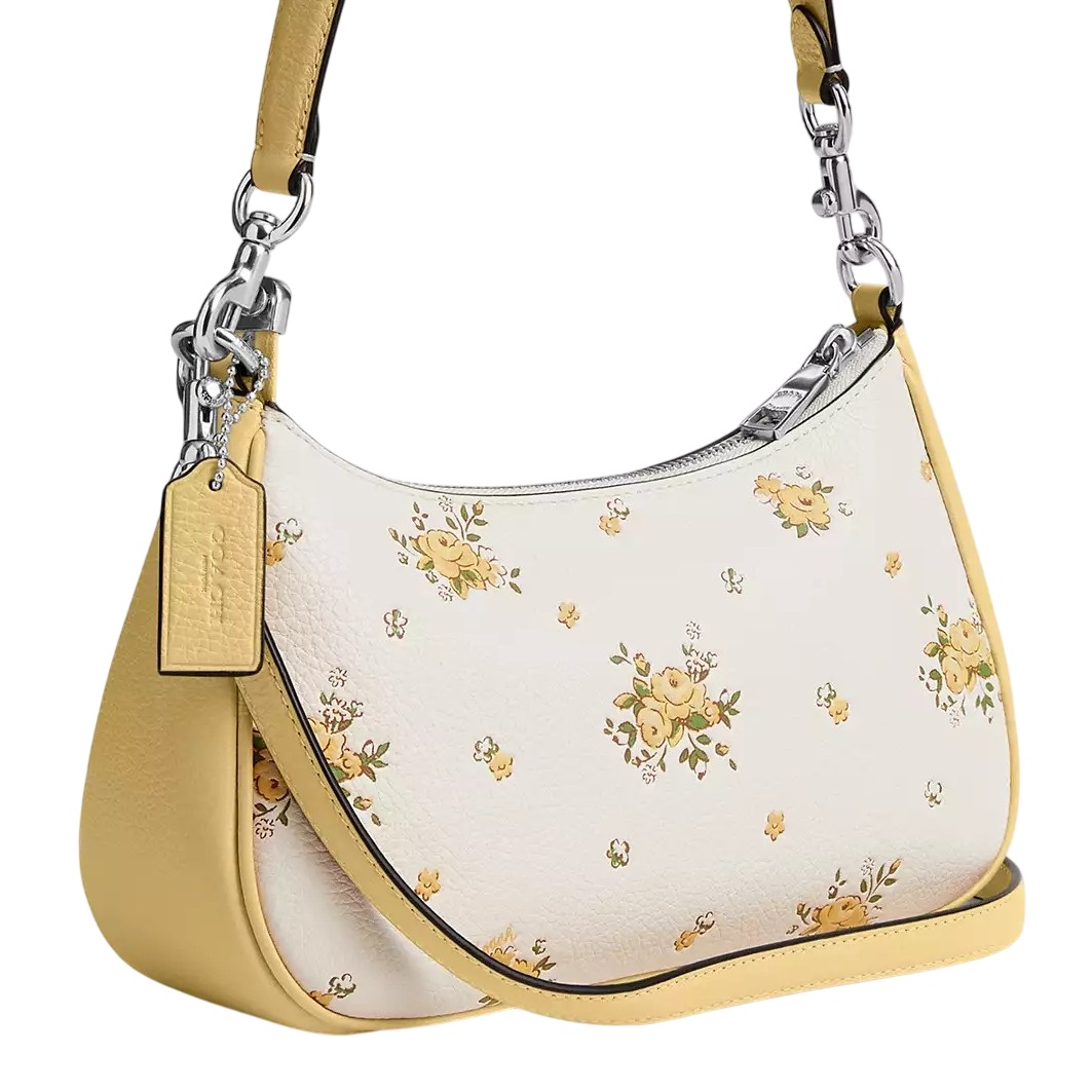 Túi đeo vai Coach Teri Shoulder Bag With Floral Print Chalk Multi CAL45 4