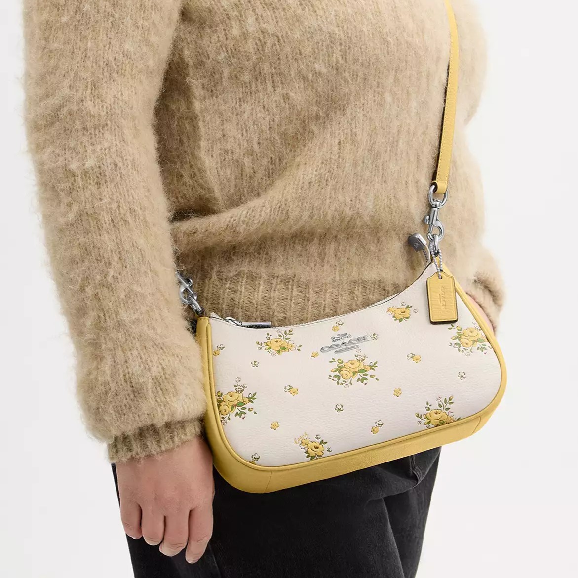 Túi đeo vai Coach Teri Shoulder Bag With Floral Print Chalk Multi CAL45 5