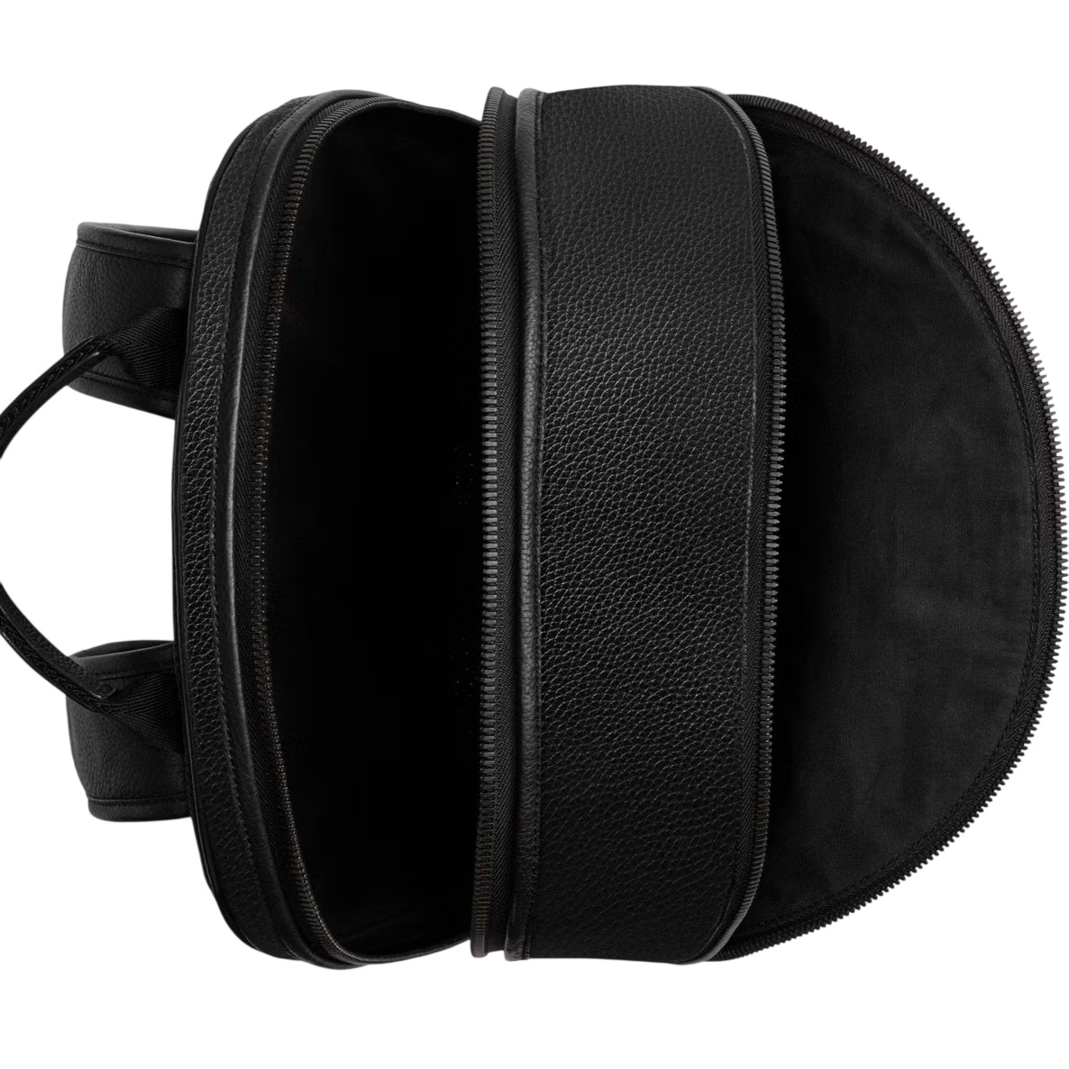 Balo Coach Charter Backpack In Signature Leather Black CP117 6