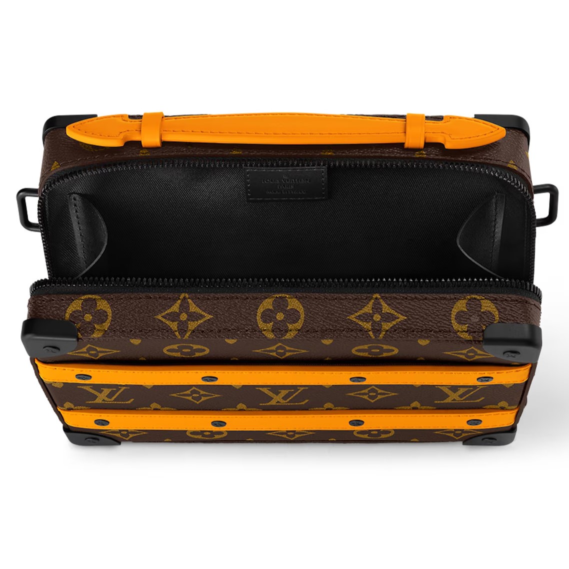 TÚI CỐP LV LOUIS VUITTON HANDLE SOFT TRUNK RADIANT SUN MONOGRAM MACASSAR CANVAS 9