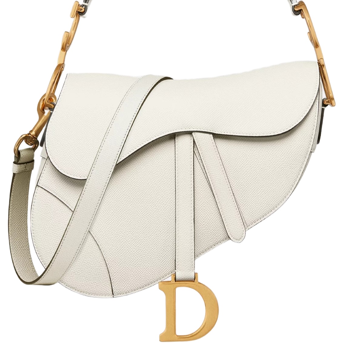 Túi Dior Yên Ngựa Saddle Bag With Shoulder Strap Latte Grained Calfskin 4