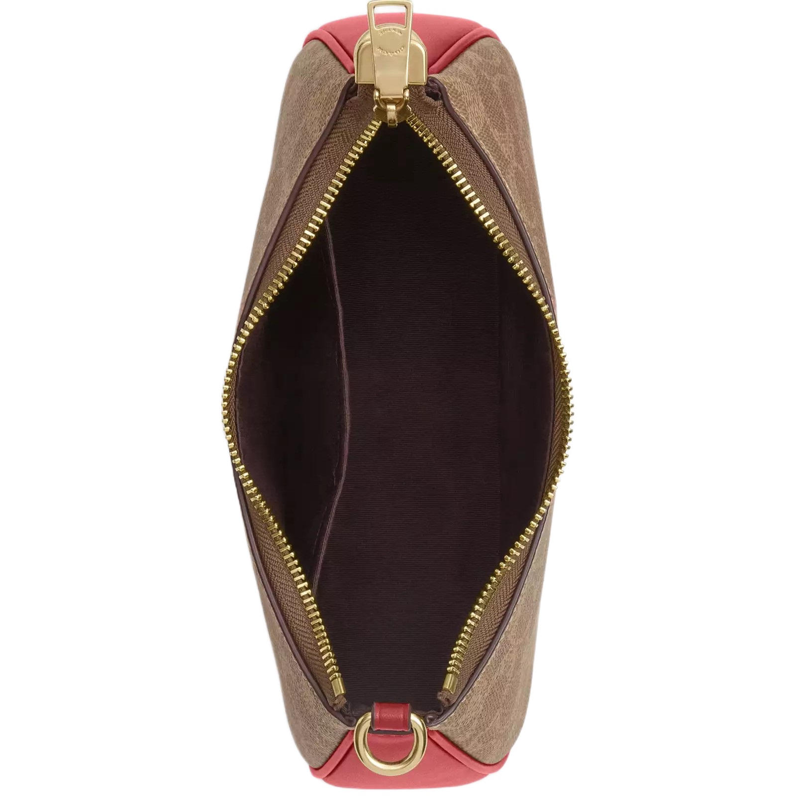 Túi Coach Teri Shoulder Bag In Signature Canvas With Stripe Tan Multi CAL81 10