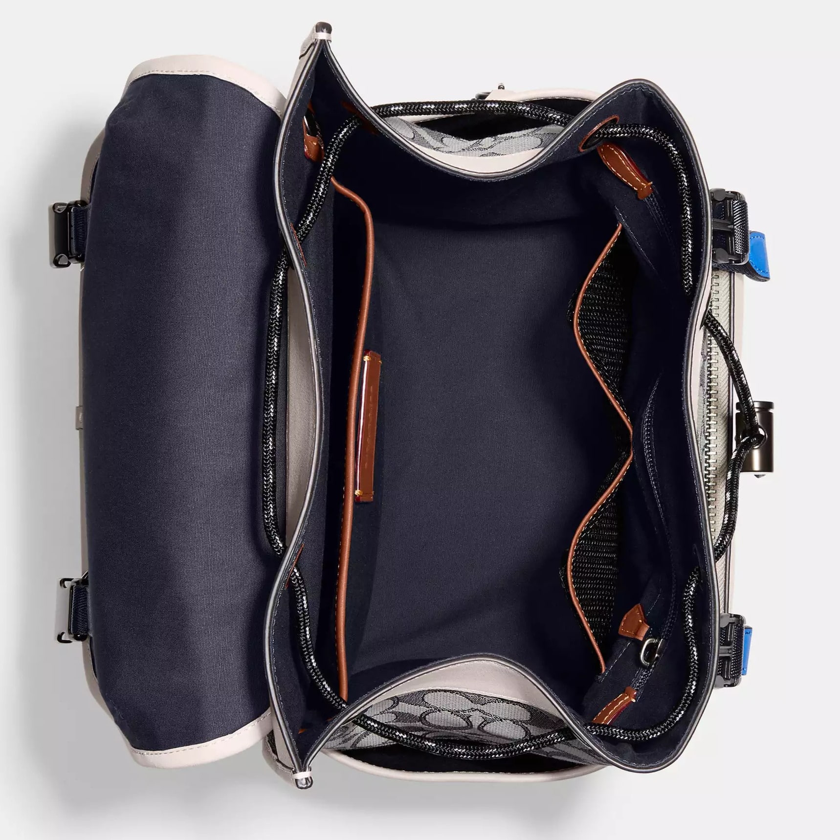 BALO NAM COACH LEAGUE FLAP BACKPACK IN SIGNATURE JACQUARD C9581 1