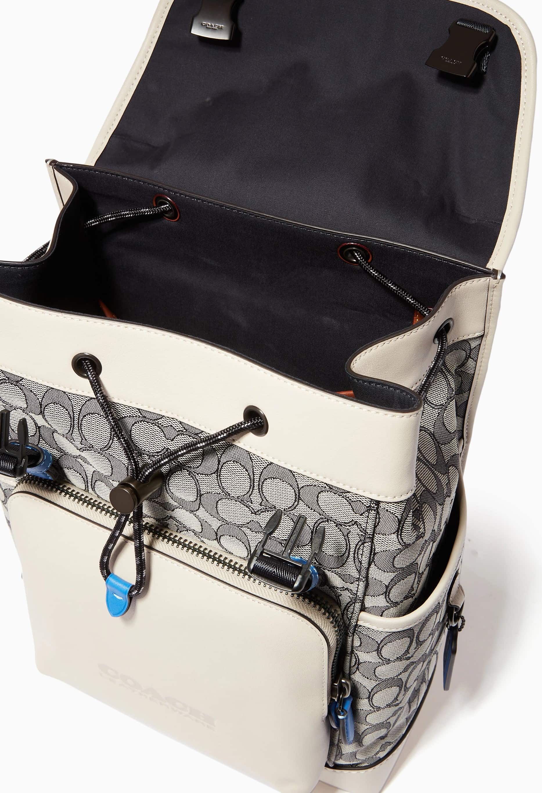 BALO NAM COACH LEAGUE FLAP BACKPACK IN SIGNATURE JACQUARD C9581 3