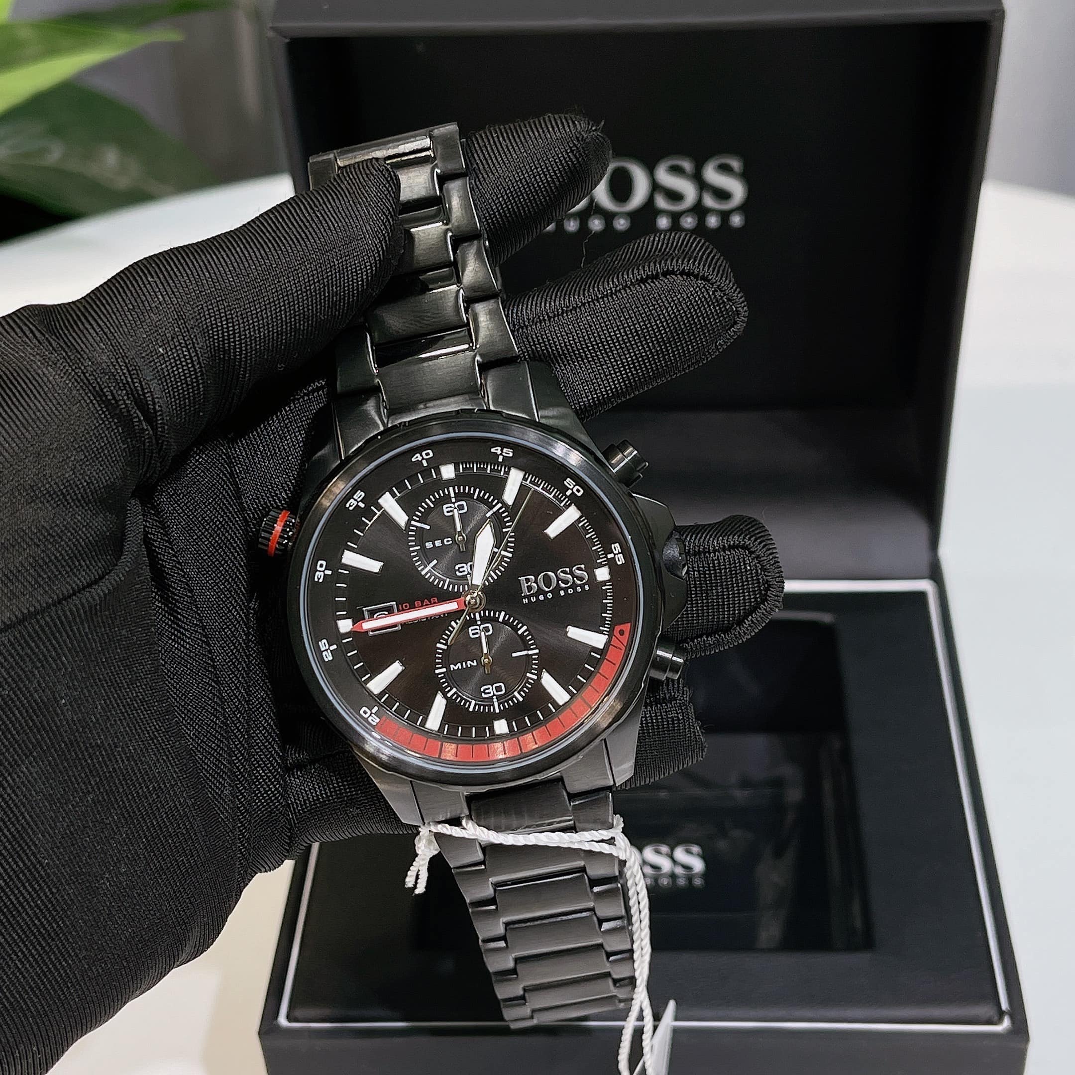ĐỒNG HỒ HUGO BOSS GLOBETROTTER BLACK CHRONOGRAPH MEN S WATCH 1513825 5