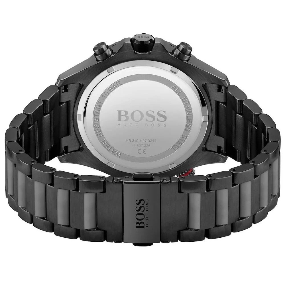ĐỒNG HỒ HUGO BOSS GLOBETROTTER BLACK CHRONOGRAPH MEN S WATCH 1513825 10