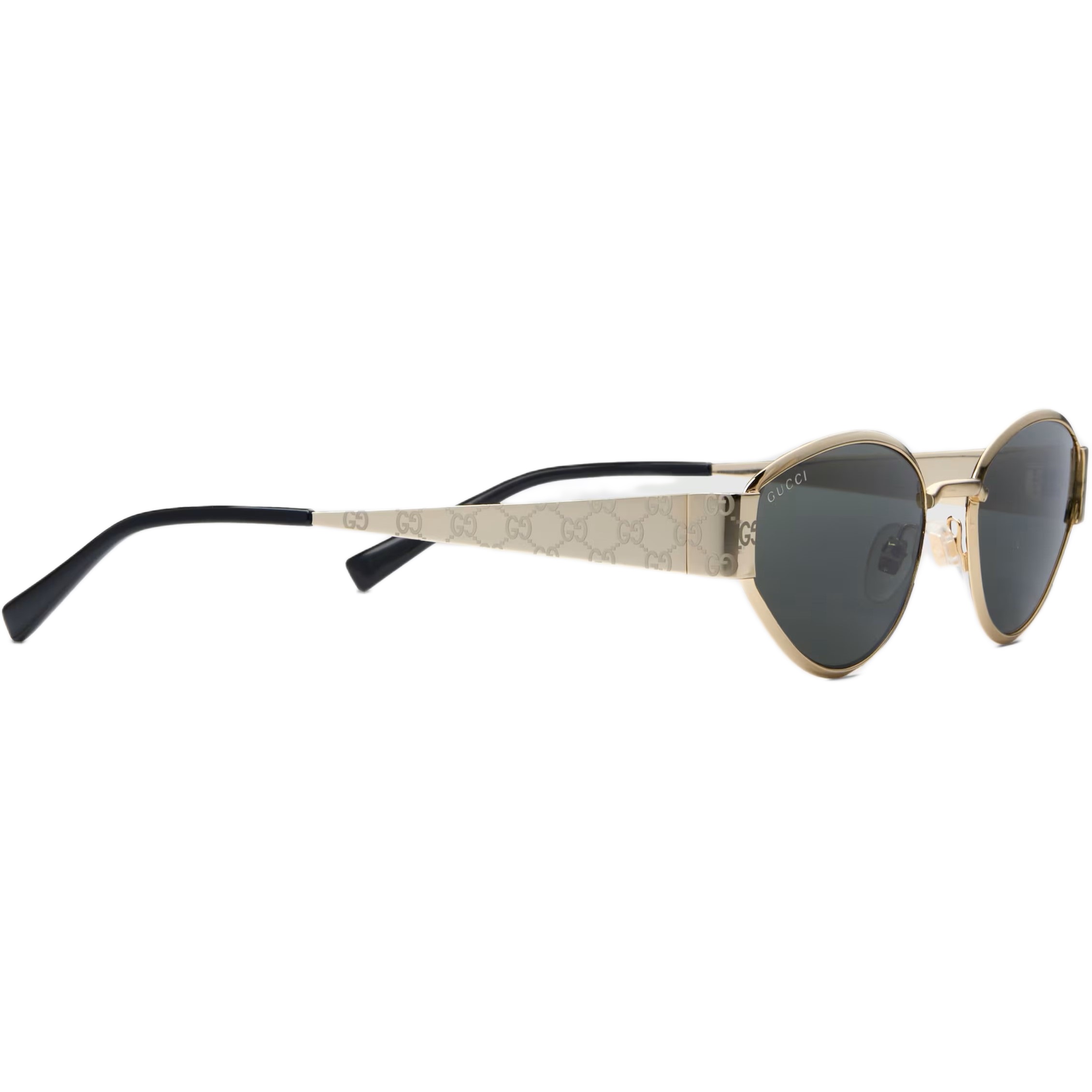 Kính Gucci Geometrical Frame Sunglasses Solid Grey Lens 1