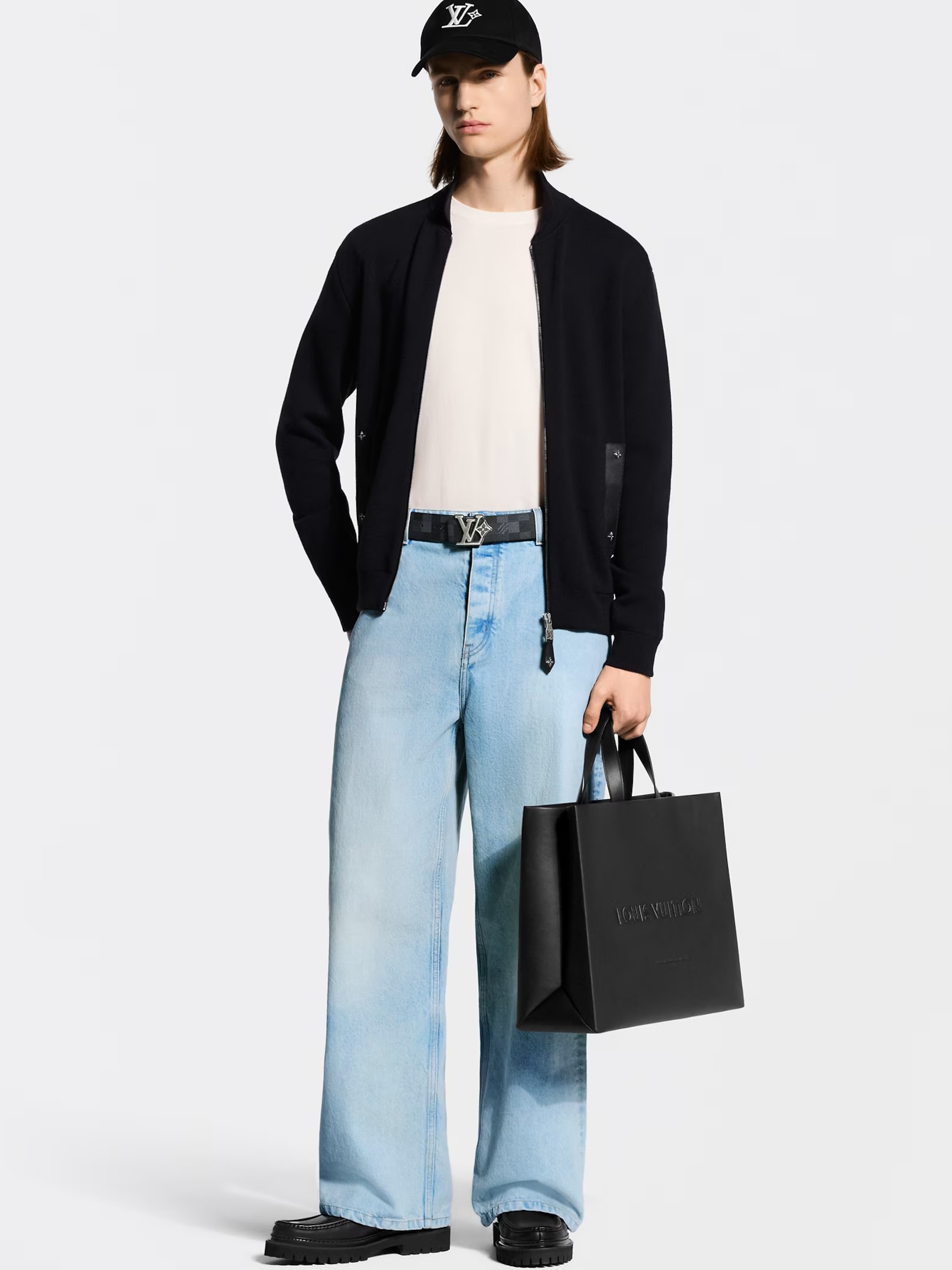 Túi xách Louis Vuitton Shopper Tote MM Black 8