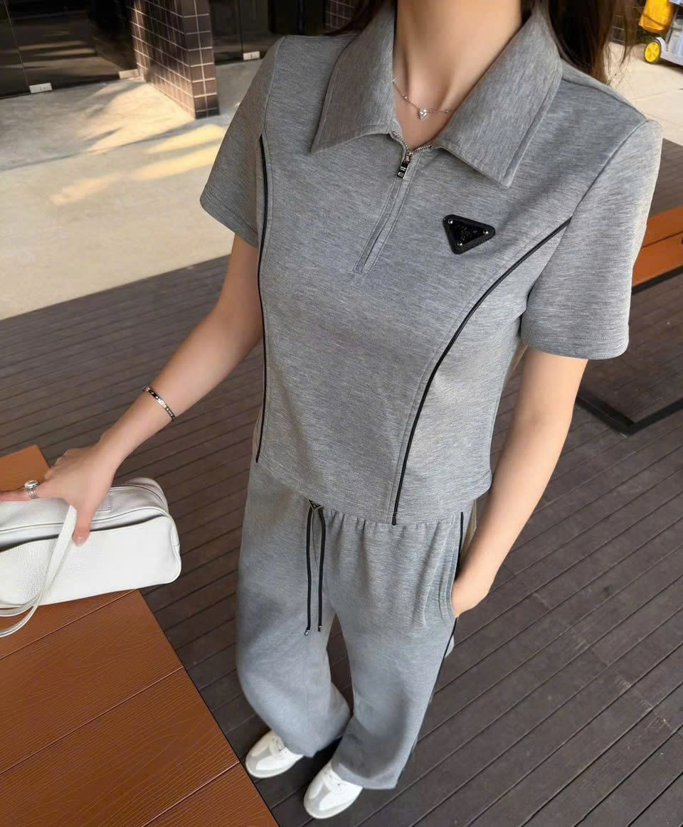 Set bộ thun áo quần dài Prada 2
