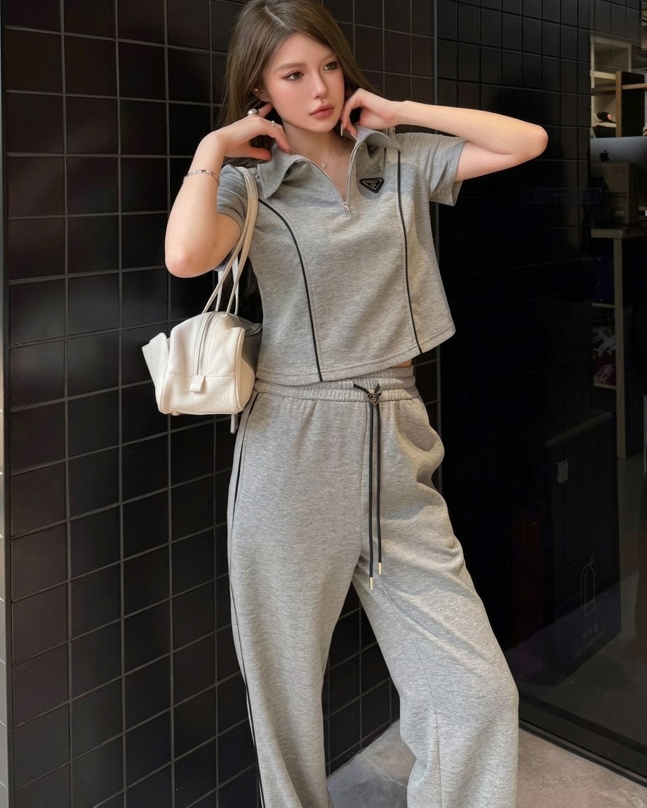 Set bộ thun áo quần dài Prada 3