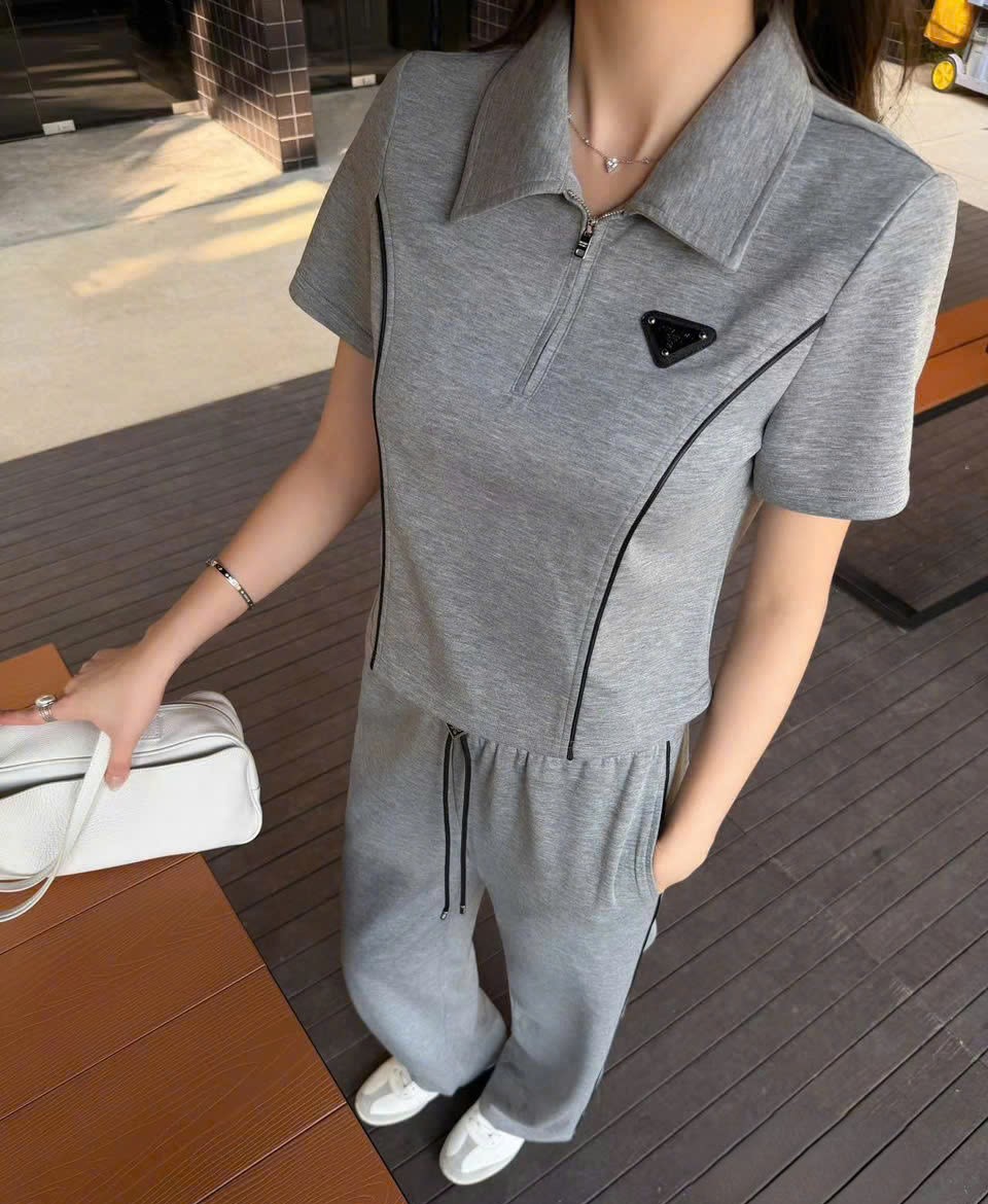 Set bộ thun áo quần dài Prada 7