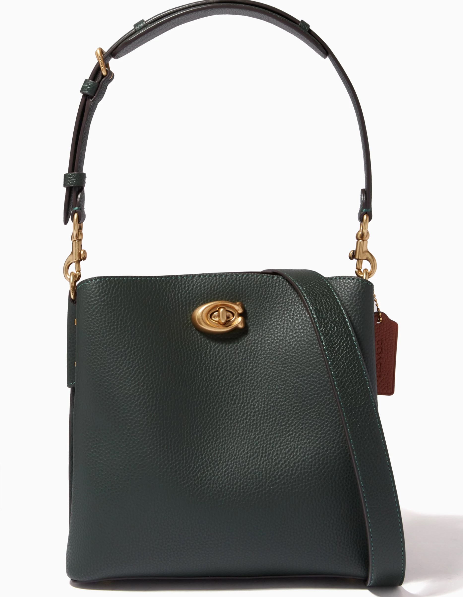 Túi đeo vai Coach Willow Bucket Bag In Colorblock Amazon Green Multi C3766 1