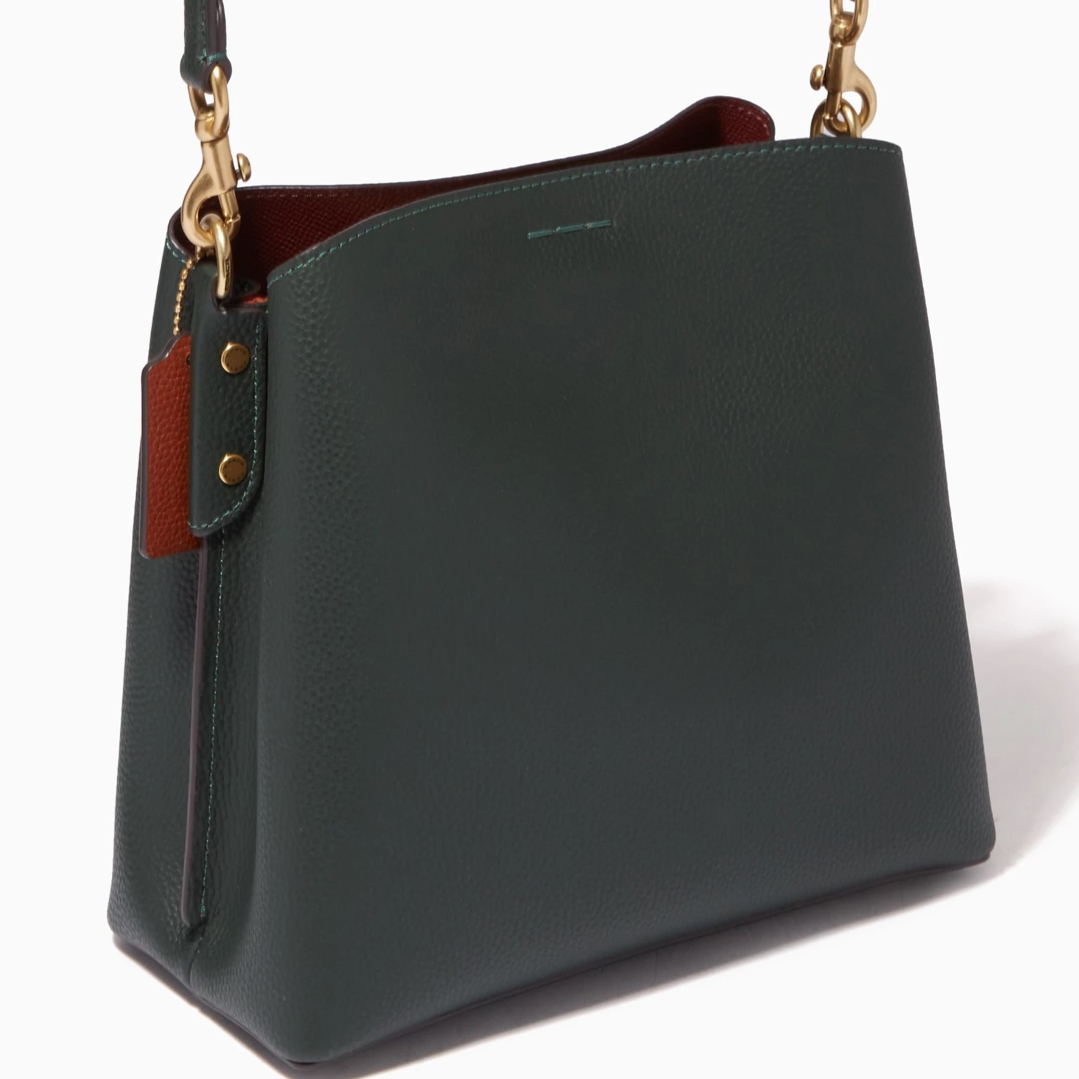 Túi đeo vai Coach Willow Bucket Bag In Colorblock Amazon Green Multi C3766 5