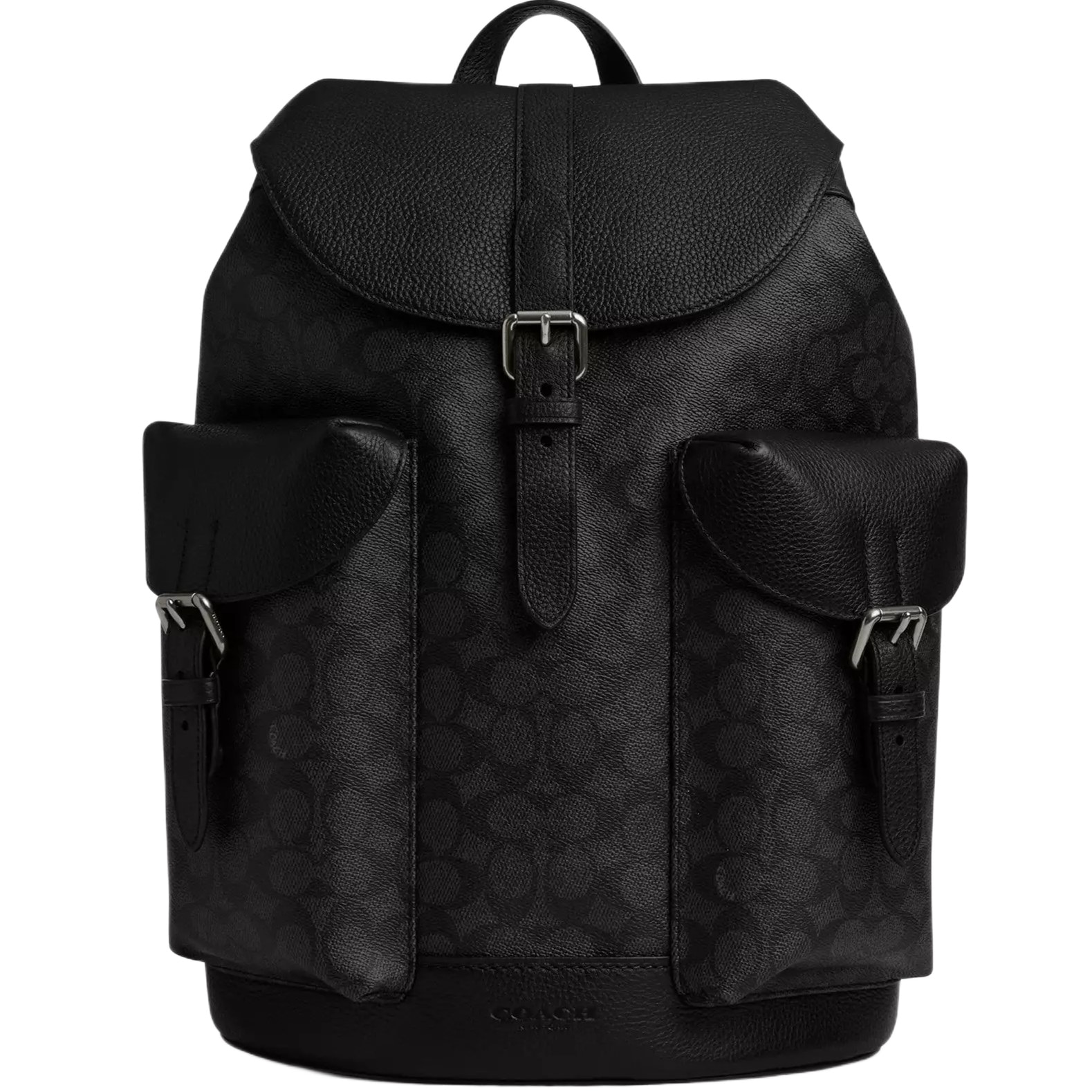 Balo Coach Warner Signature Canvas Backpack Charcoal Black CW211 3