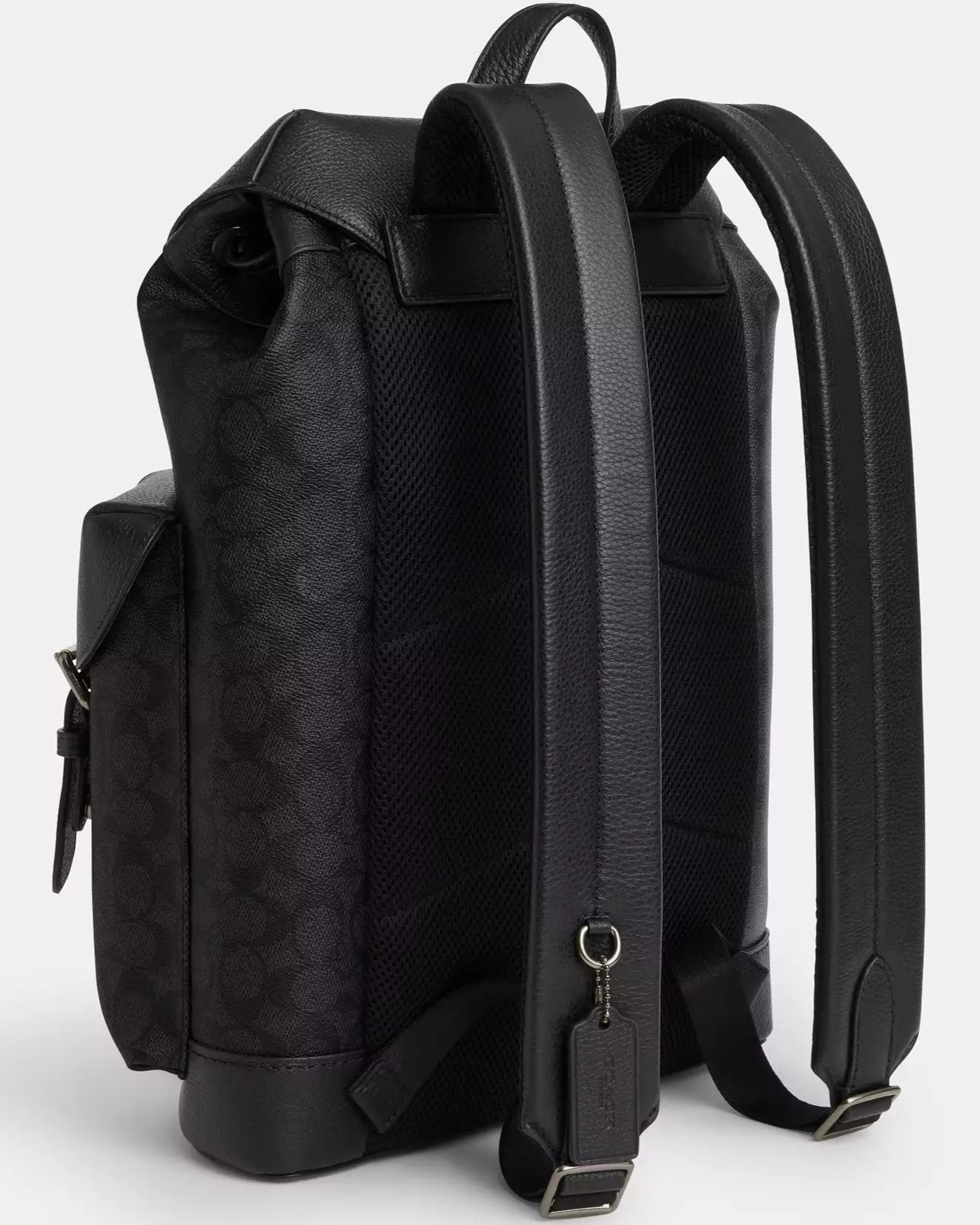 Balo Coach Warner Signature Canvas Backpack Charcoal Black CW211 5