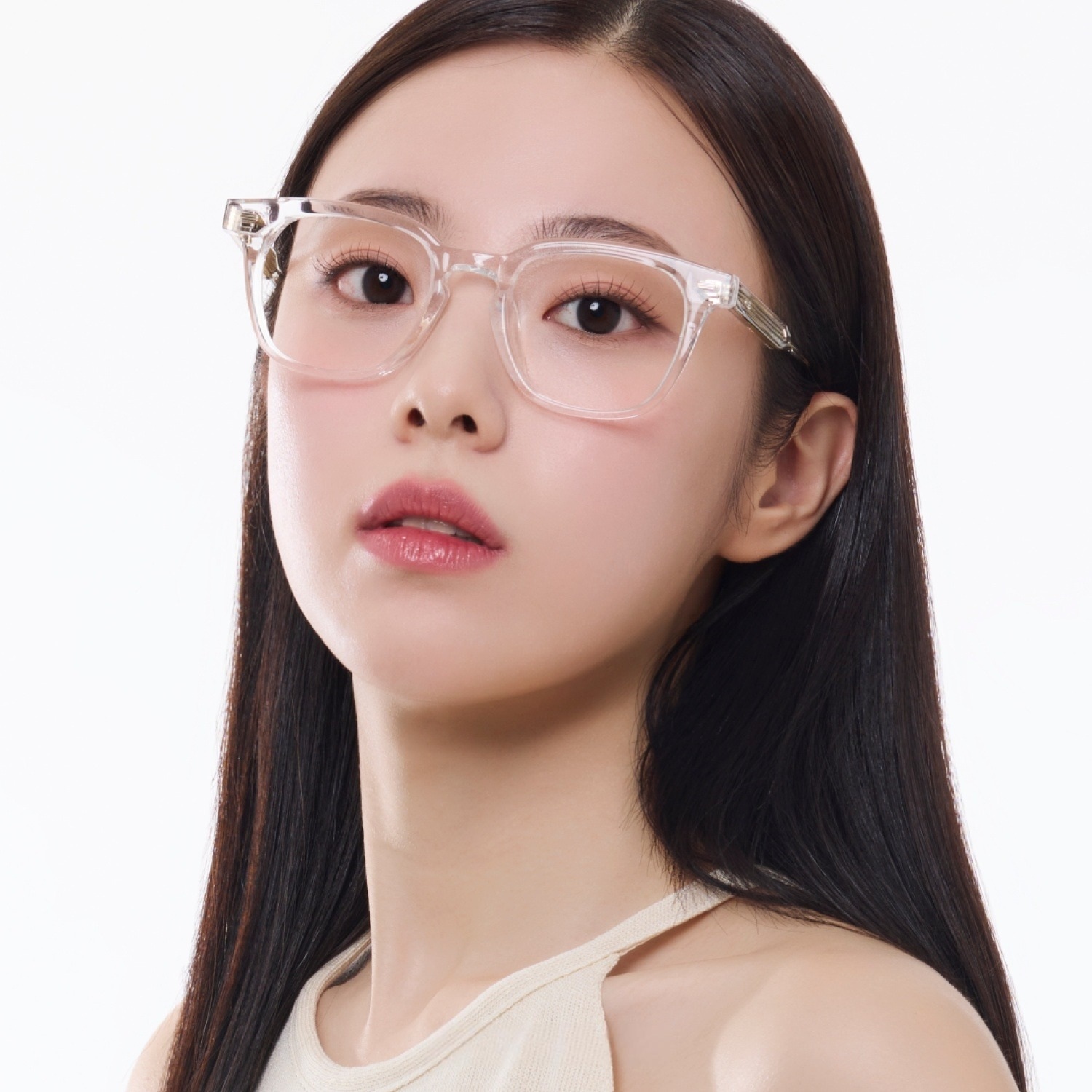 Mắt kính Gentle Monster Kubo C1 Square Glasses in Clear Acetate Frame 24