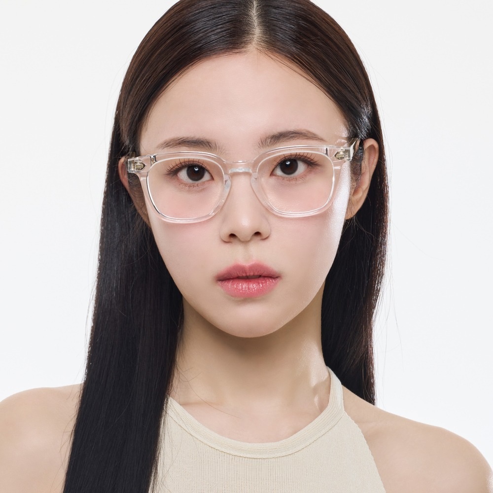 Mắt kính Gentle Monster Kubo C1 Square Glasses in Clear Acetate Frame 25