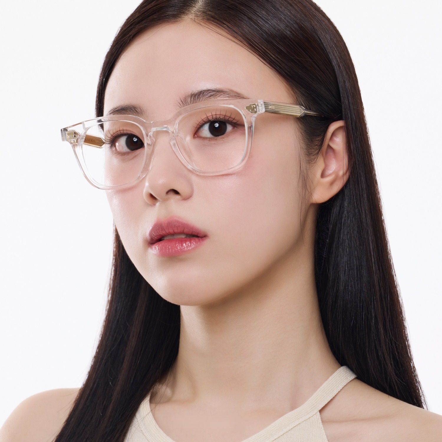 Mắt kính Gentle Monster Kubo C1 Square Glasses in Clear Acetate Frame 22