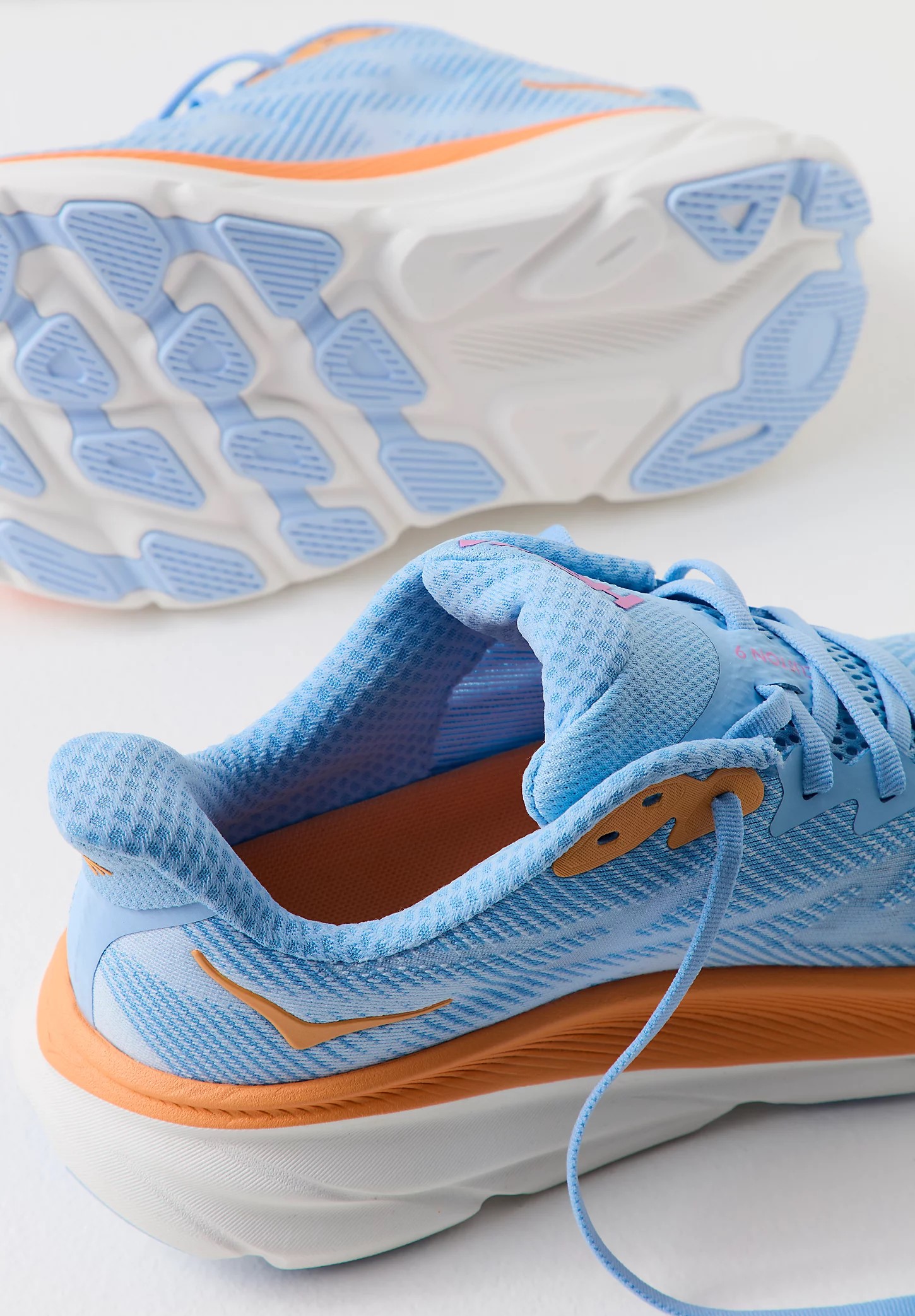 GIÀY HOKA NỮ CLIFTON 9 AIRY BLUE ICE WATER WOMEN ROAD RUNNING SHOES 1127896-ABIW 12