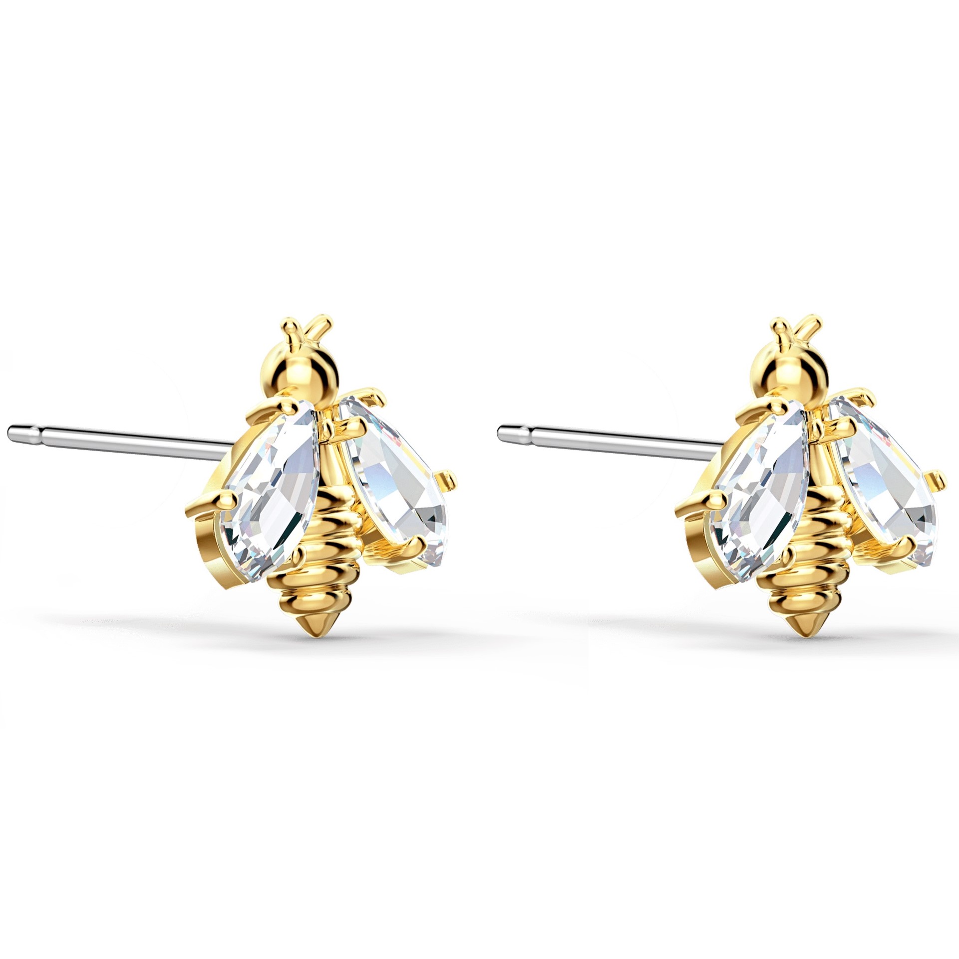 BÔNG TAI SWAROVSKI CON ONG ETERNAL FLOWER STUD EARRINGS BEE WHITE GOLD-TONE PLATED 5538087 1