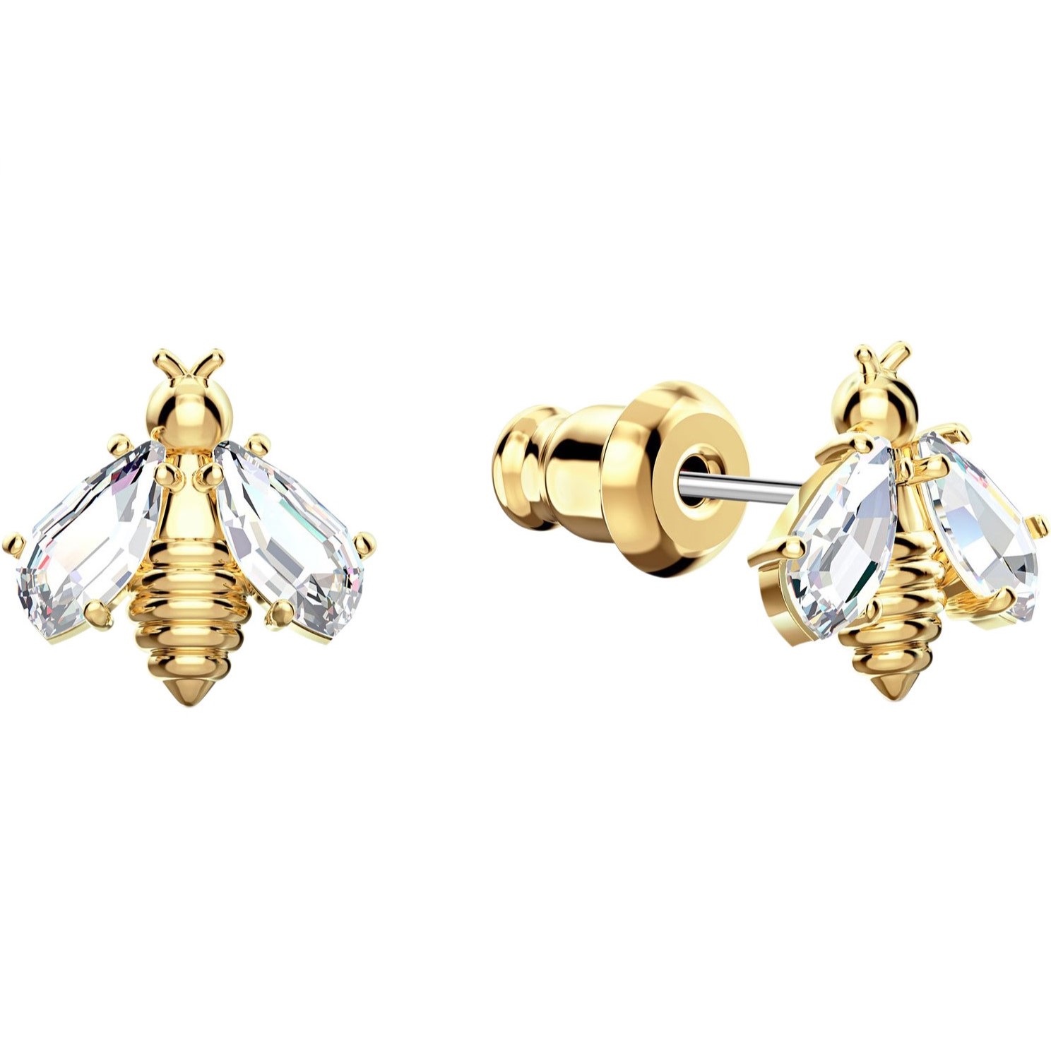 BÔNG TAI SWAROVSKI CON ONG ETERNAL FLOWER STUD EARRINGS BEE WHITE GOLD-TONE PLATED 5538087 3