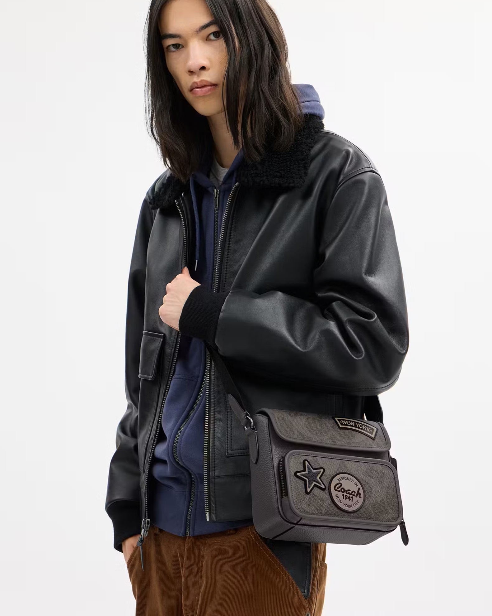 Túi Coach Nam Sullivan Flap Crossbody Bag in Maxi Signature Canvas with Patch CCG29 6