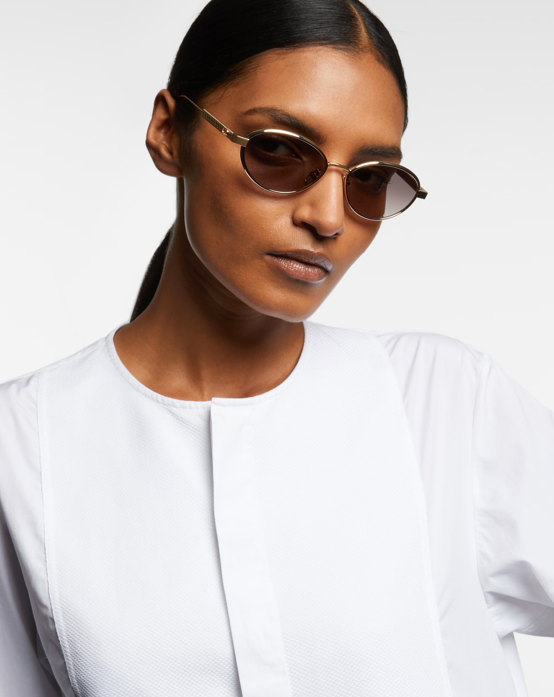 Kính Dior DiorCannage R1U Gradient Gray Oval Sunglasses 12
