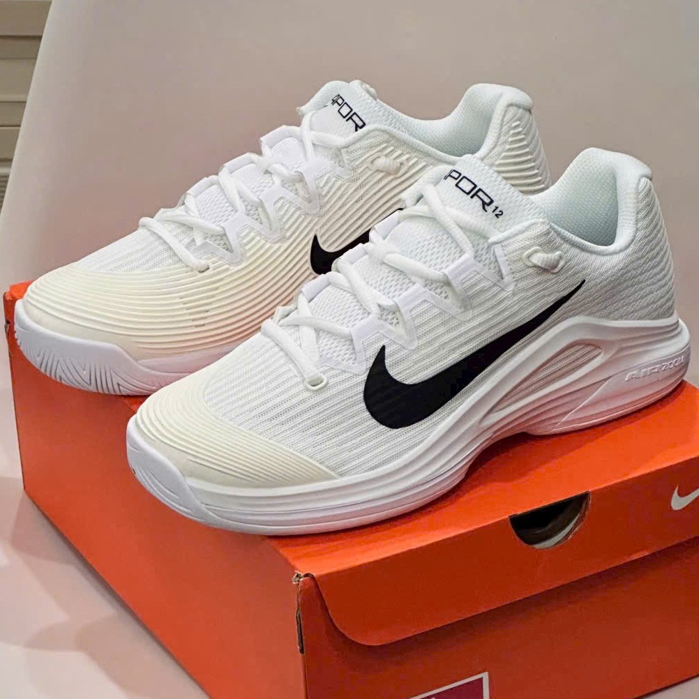 Giày Pickleball Nike Vapor 12 Hard Court Tennis Shoes Summit White FV5554-100 8