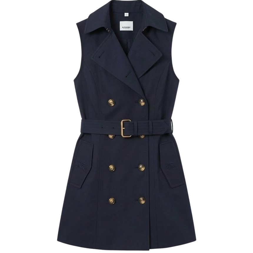 Áo đầm sát nách Burberry kèm thắt lưng 1