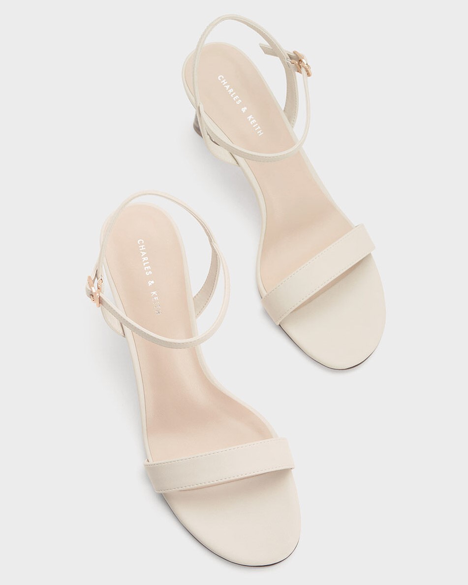 GIÀY SANDAL NỮ CHARLES AND KEITH CLEAR TRAPEZE HEEL SANDALS 1