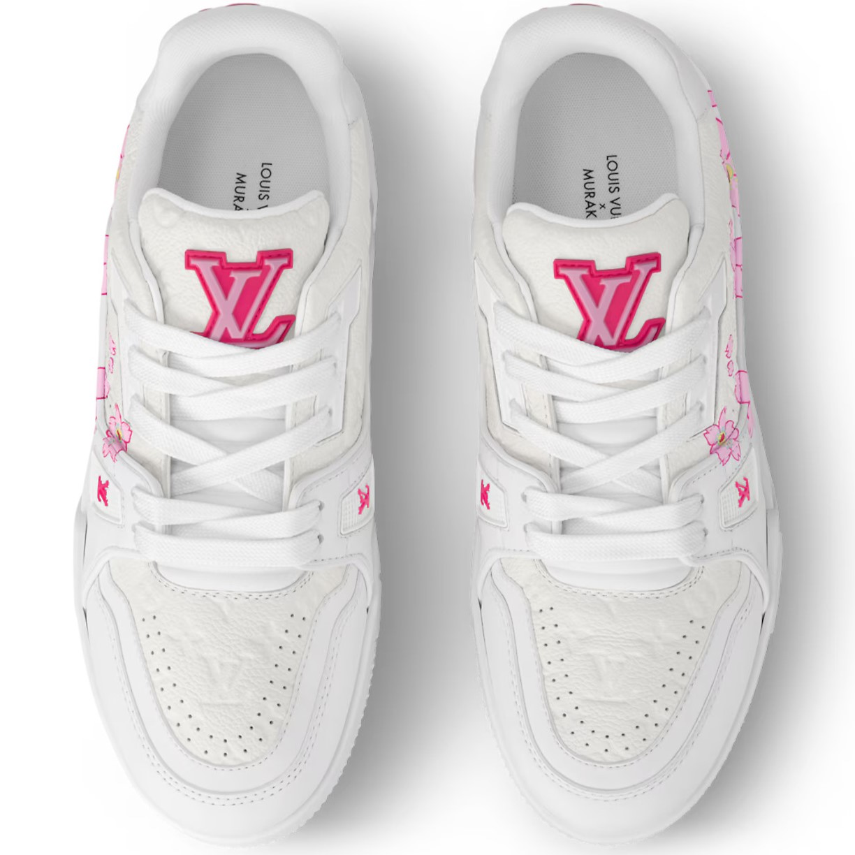 Giày Louis Vuitton LV x TM LV Trainer Sneaker Monogram Flowers 1AGZEP 5