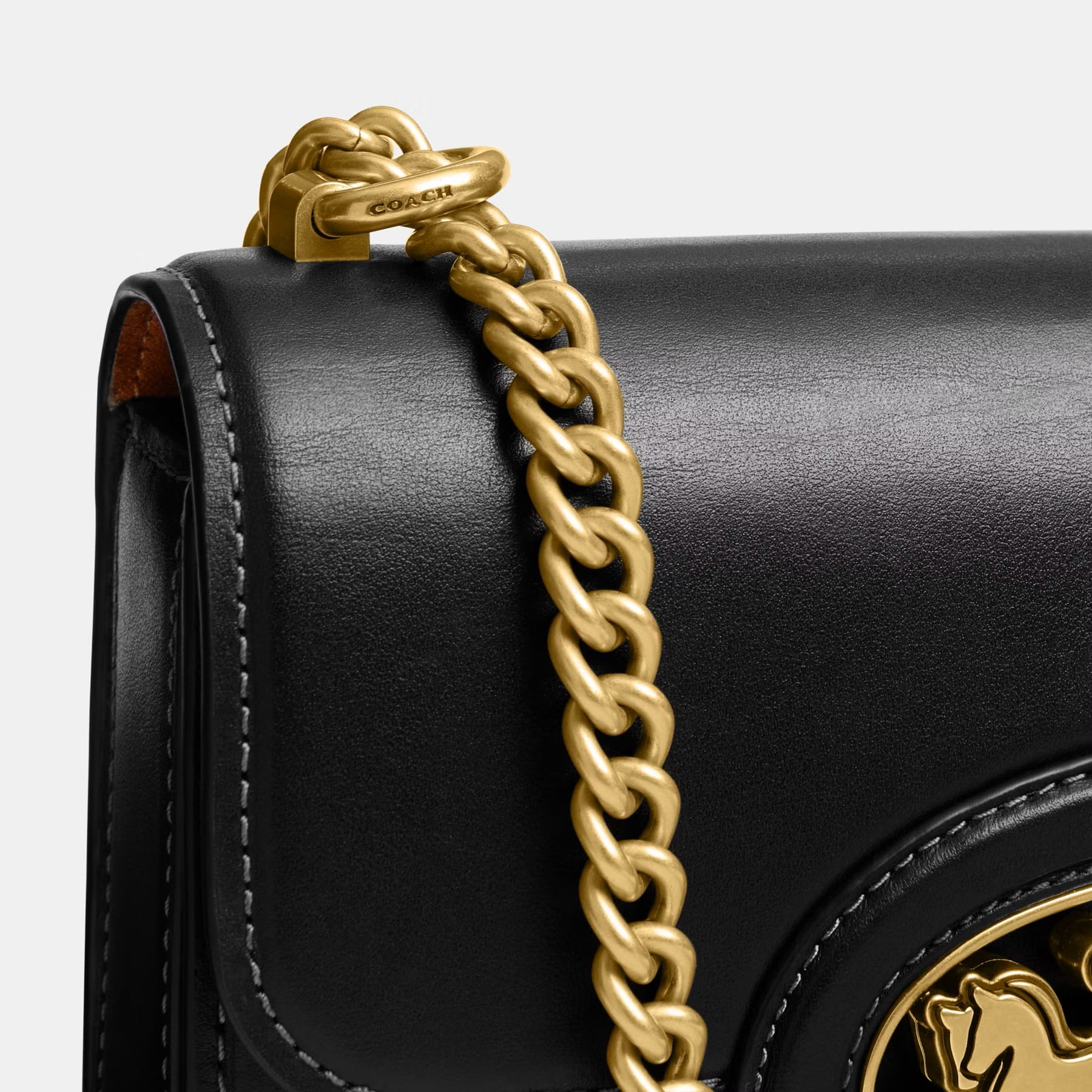 Túi xách nữ Coach Hero Shoulder Bag Black CAS82 3