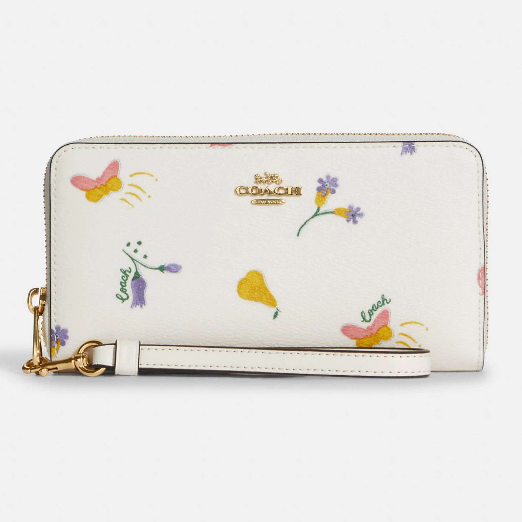 VÍ COACH LONG ZIP AROUND WALLET WITH DREAMY VEGGIE PRINT 3
