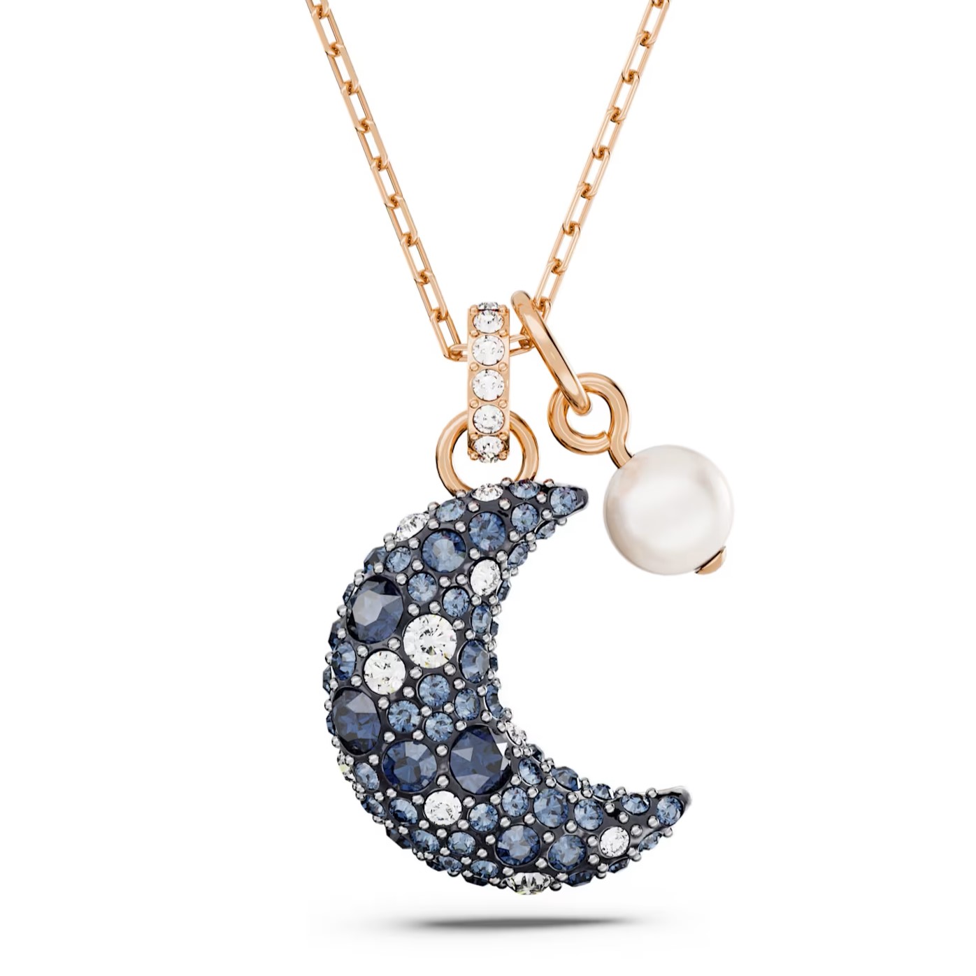DÂY CHUYỀN SWAROVSKI LUNA PENDANT MOON MULTICOLORED ROSE GOLD-TONE PLATED 5671585 3