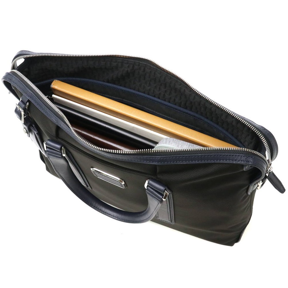 CẶP LAPTOP NAM TUMI JARVIS SLIM BRIEF BLACK NAVY 4
