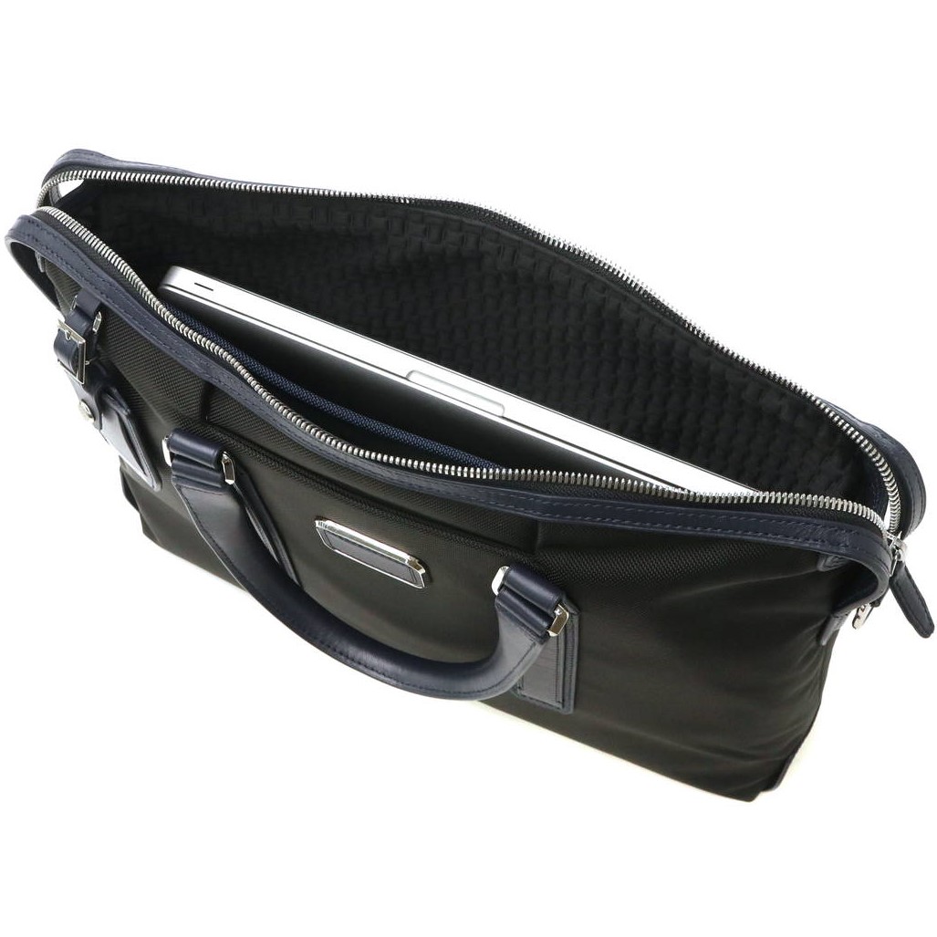 CẶP LAPTOP NAM TUMI JARVIS SLIM BRIEF BLACK NAVY 17