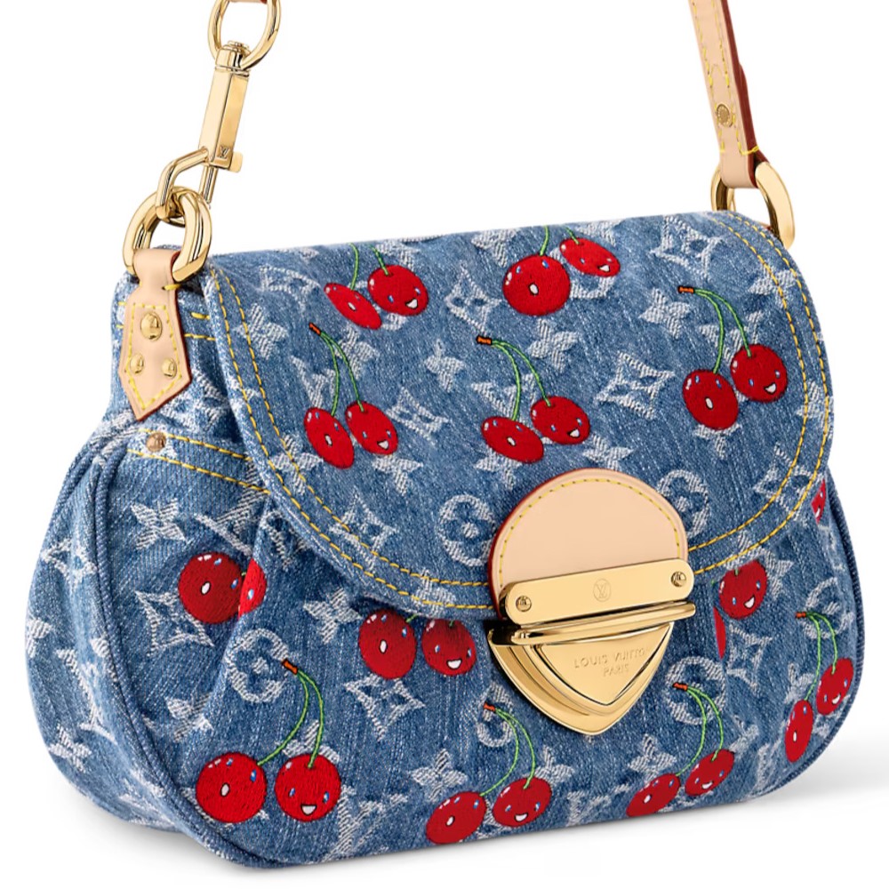 Túi Louis Vuitton LV x TM Sunset Monogram Cherry Denim 8