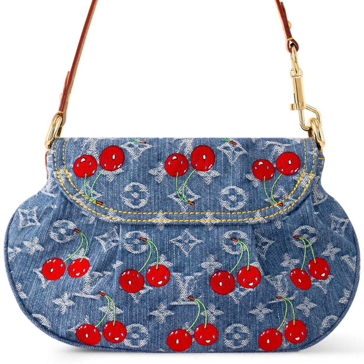 Túi Louis Vuitton LV x TM Sunset Monogram Cherry Denim 12