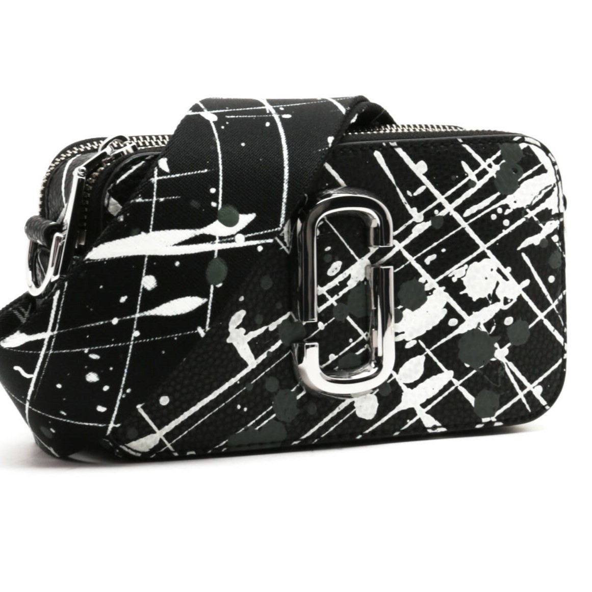 Túi Marc Jacobs Black Multi The Splatter Snapshot Printed Leather Crossbody Bag H153L01SP22 3