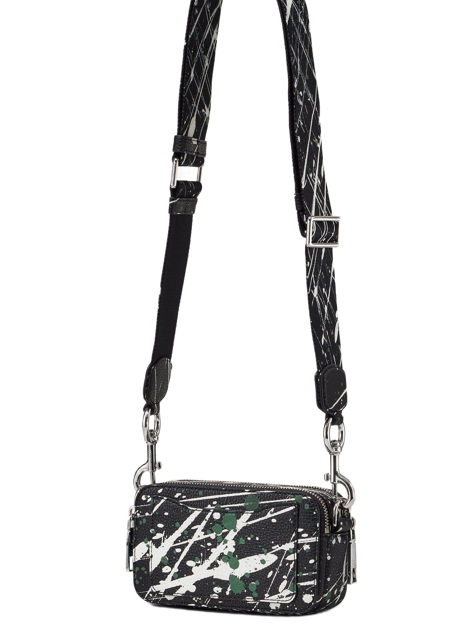 Túi Marc Jacobs Black Multi The Splatter Snapshot Printed Leather Crossbody Bag H153L01SP22 7