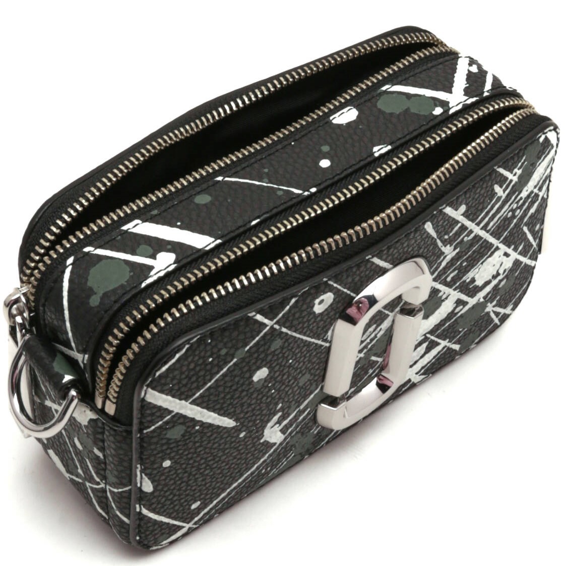 Túi Marc Jacobs Black Multi The Splatter Snapshot Printed Leather Crossbody Bag H153L01SP22 10
