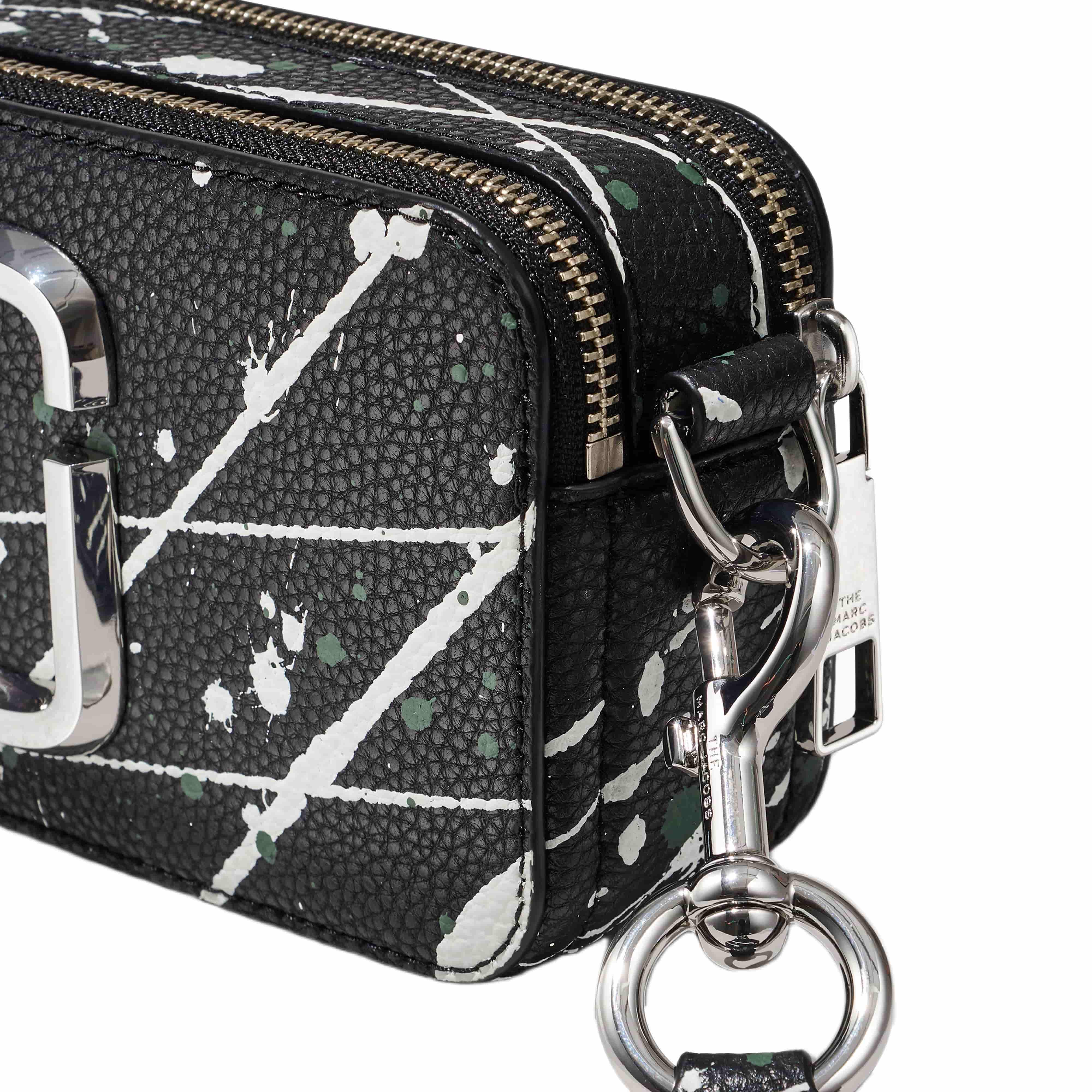 Túi Marc Jacobs Black Multi The Splatter Snapshot Printed Leather Crossbody Bag H153L01SP22 11