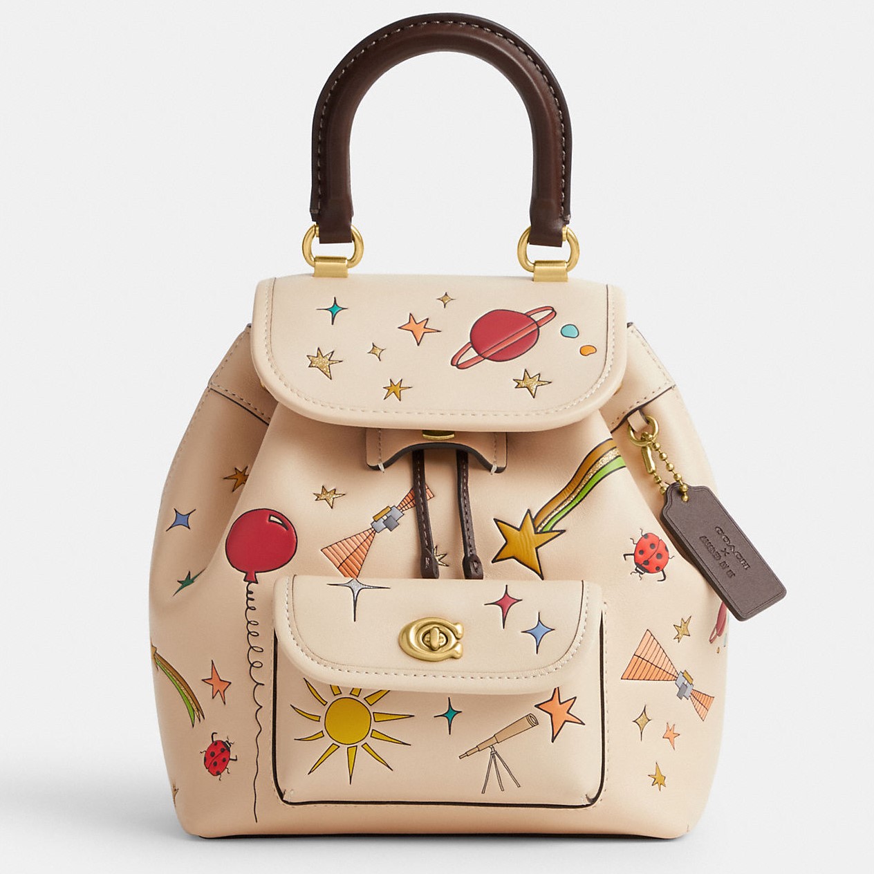 BALO NỮ COACH X OBSERVED BY US RIYA BACKPACK 21 IN COLORBLOCK CK400 5