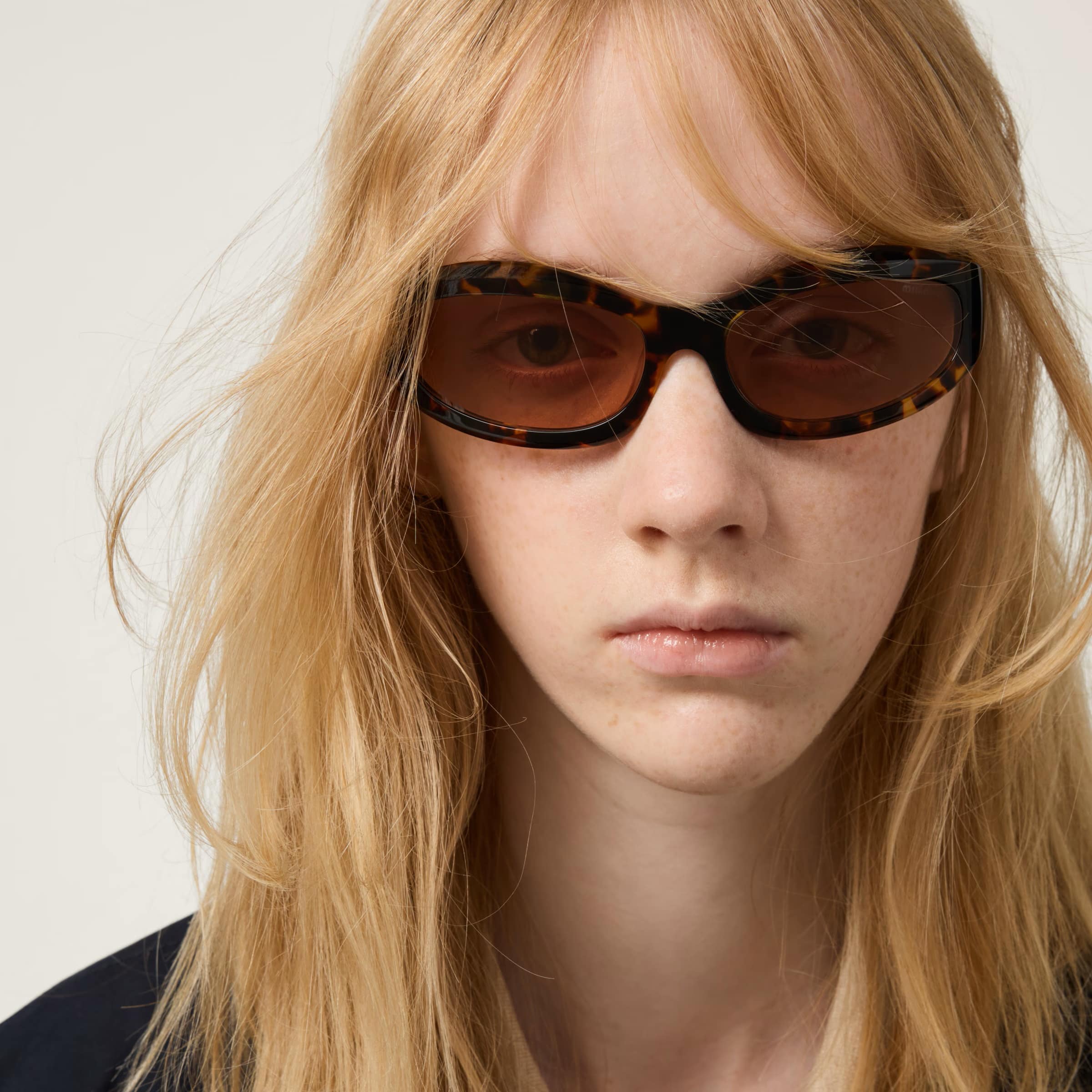 Kính Miu Miu Glimpse D-frame Acetate Sunglasses Tortoiseshell 14ZS 5