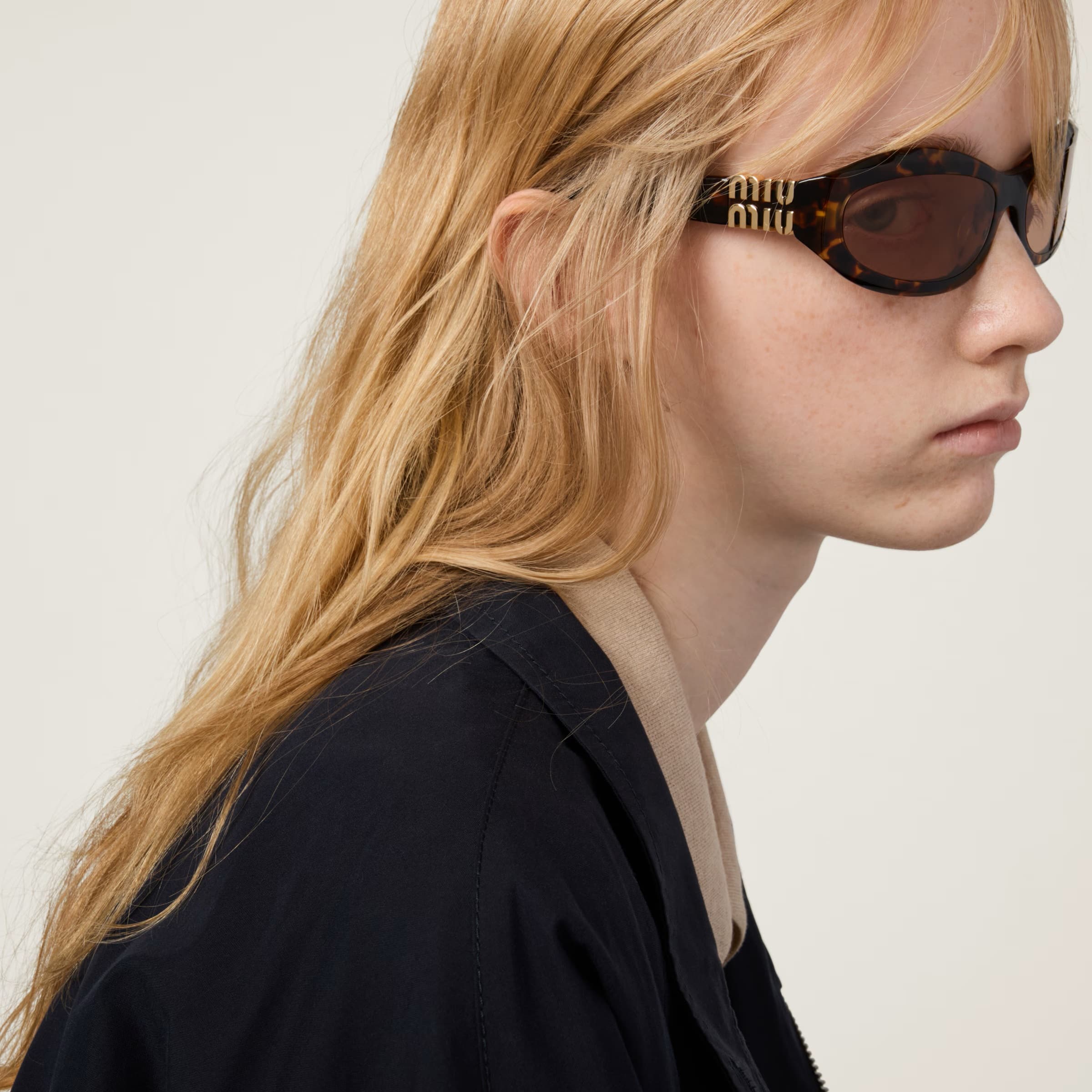 Kính Miu Miu Glimpse D-frame Acetate Sunglasses Tortoiseshell 14ZS 8