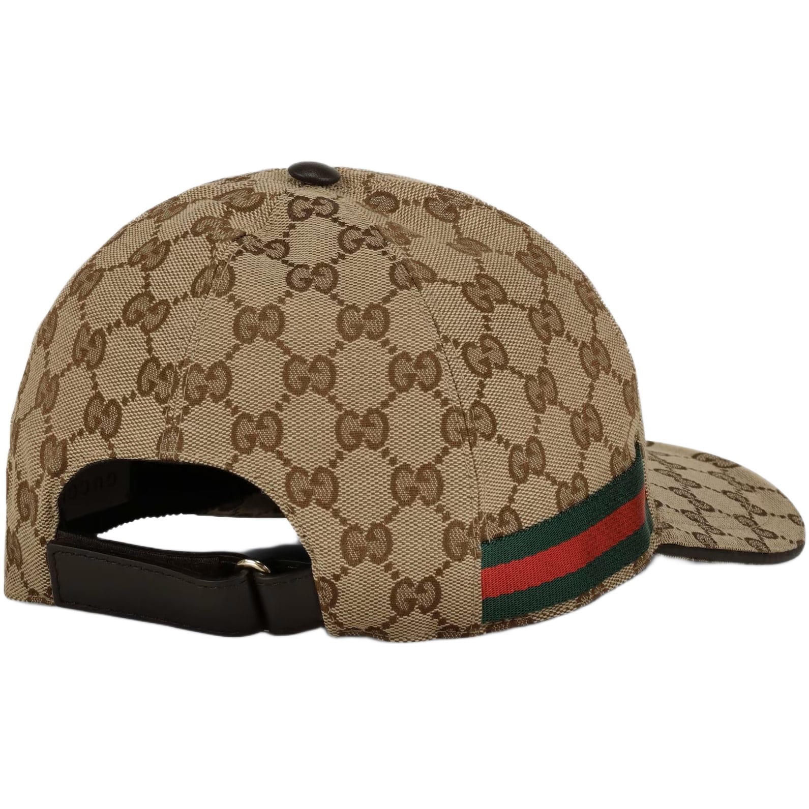 Nón Gucci GG Canvas Baseball Hat With Web Beige 12