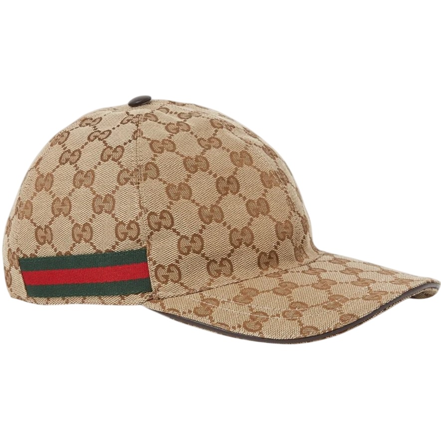 Nón Gucci GG Canvas Baseball Hat With Web Beige 13
