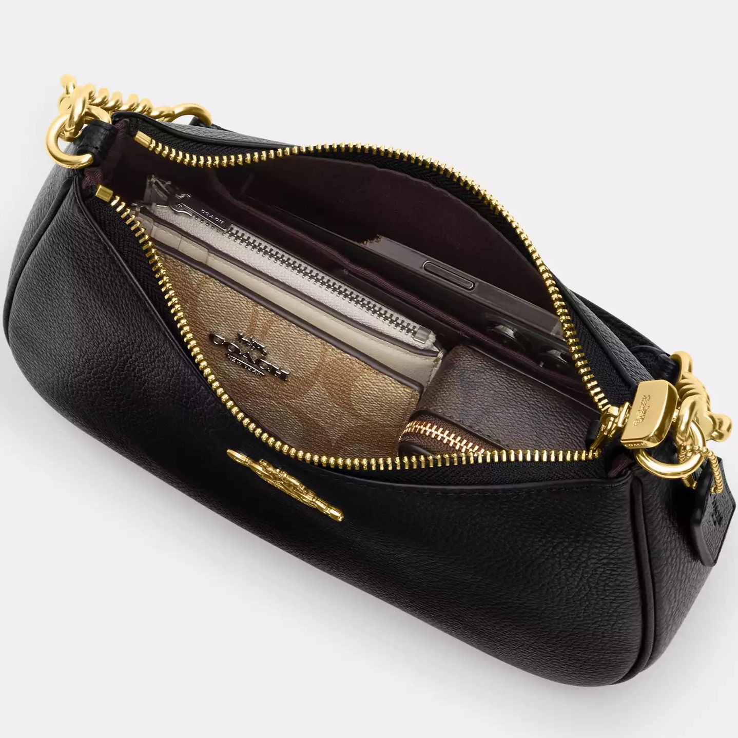 Túi Coach Teri Shoulder Bag In Signature Canvas With Floral Print CBG73 1